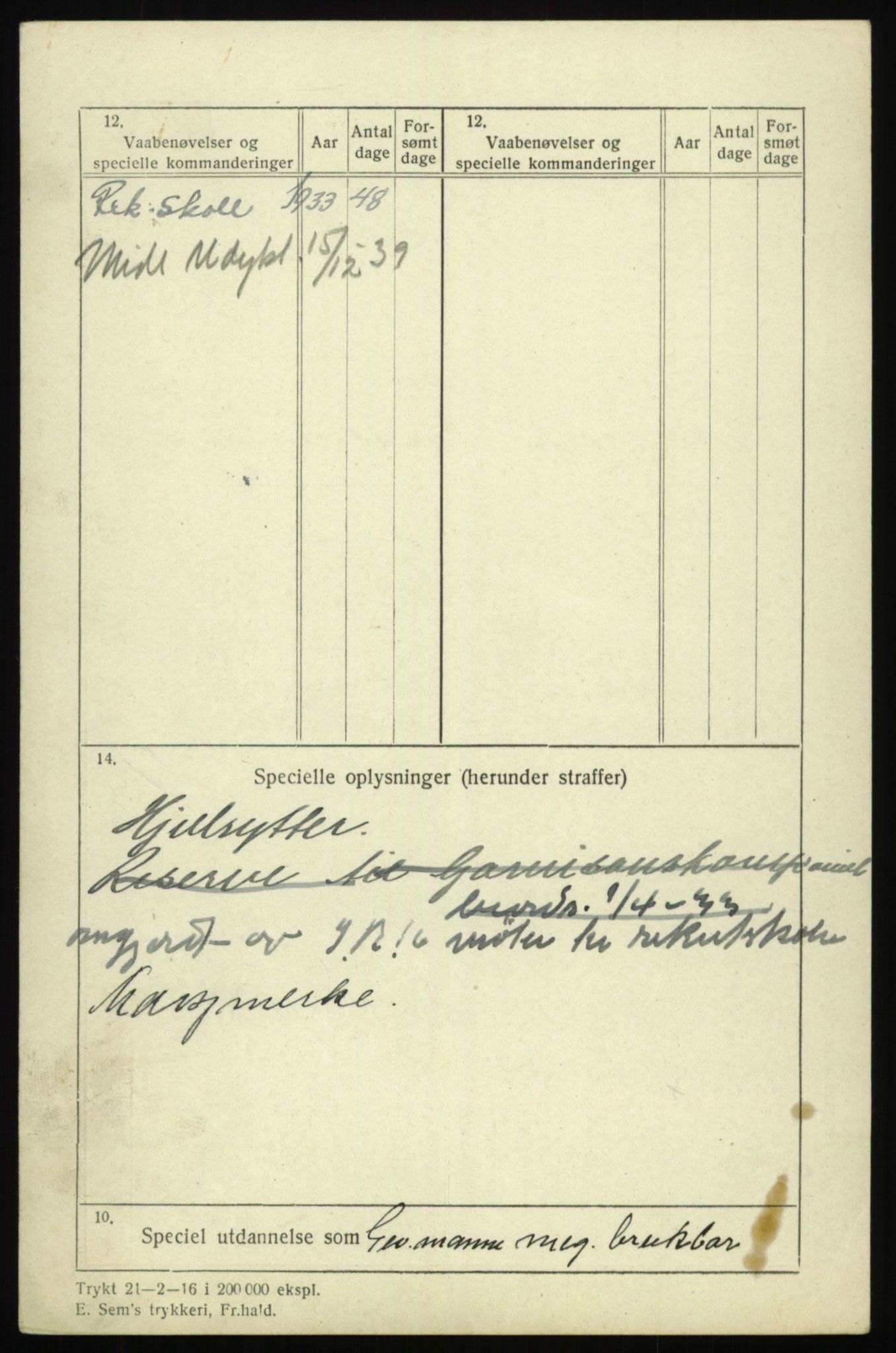 Forsvaret, Troms infanteriregiment nr. 16, AV/RA-RAFA-3146/P/Pa/L0017: Rulleblad for regimentets menige mannskaper, årsklasse 1933, 1933, s. 738