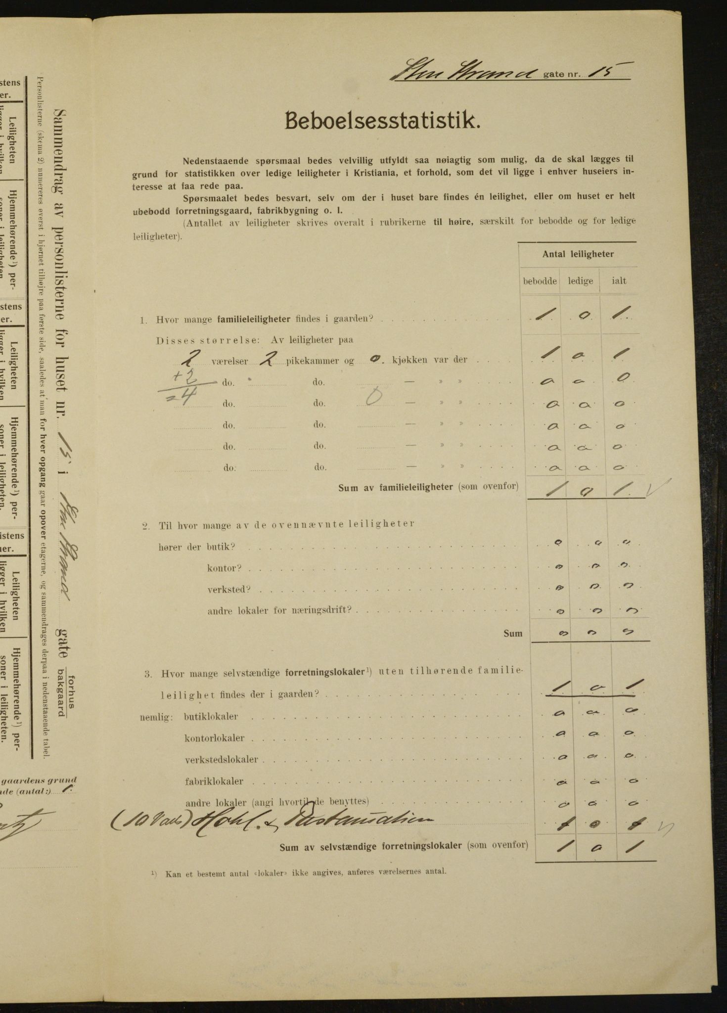 OBA, Kommunal folketelling 1.2.1910 for Kristiania, 1910, s. 97757