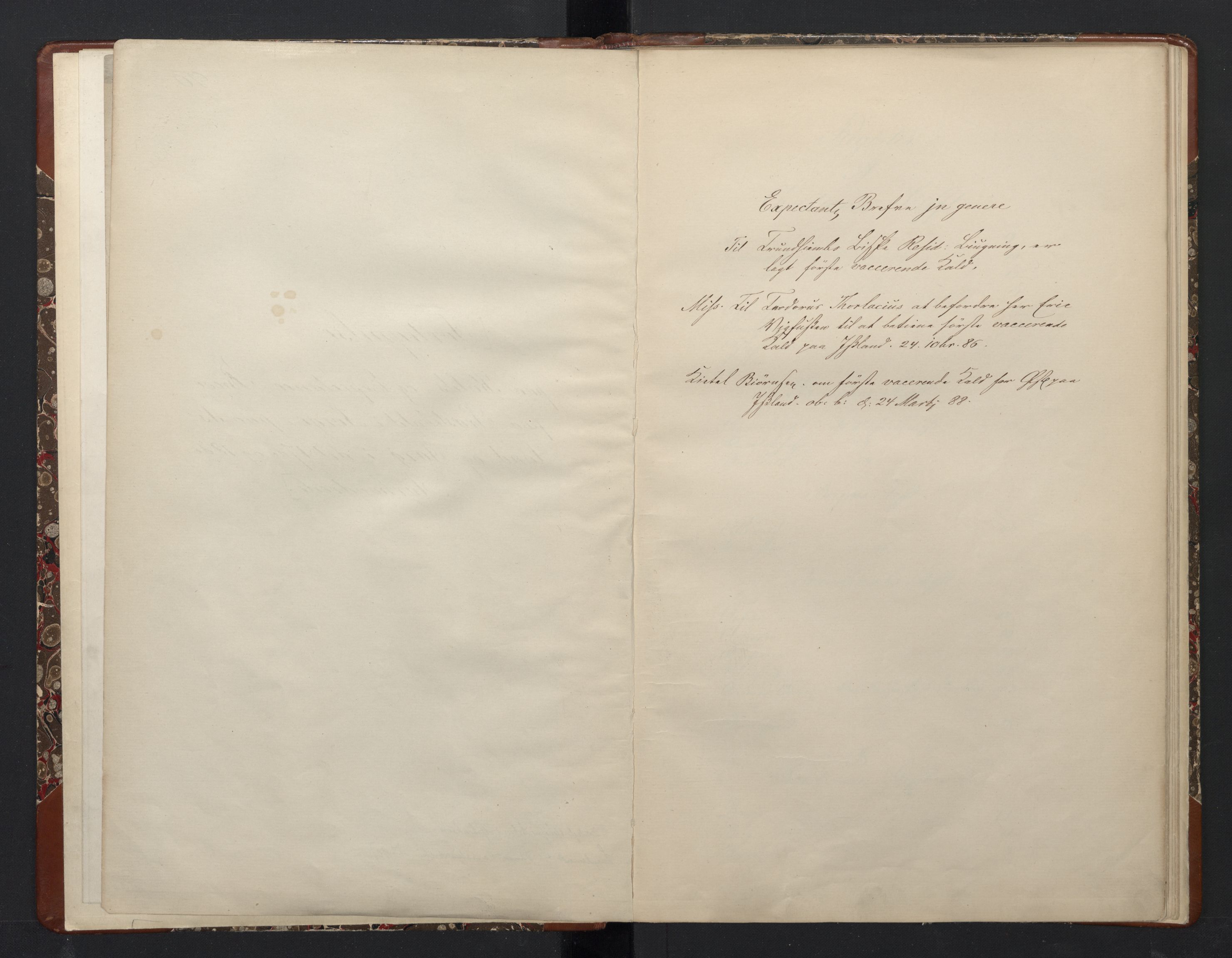 Avskriftsamlingen, AV/RA-EA-4022/F/Fa/L0101: Kalls- og ekspektansebrev på prestekall i Norge med Island og Færøyene i 17. og 18. århundre , 1670-1846, s. 5