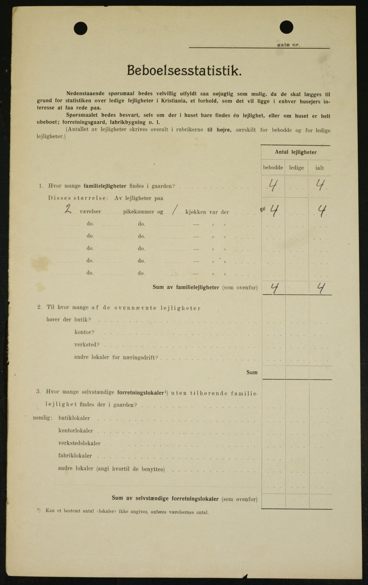 OBA, Kommunal folketelling 1.2.1909 for Kristiania kjøpstad, 1909, s. 62935