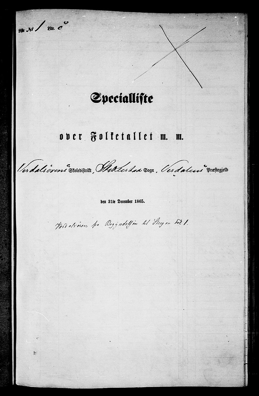 RA, Folketelling 1865 for 1721P Verdal prestegjeld, 1865, s. 37