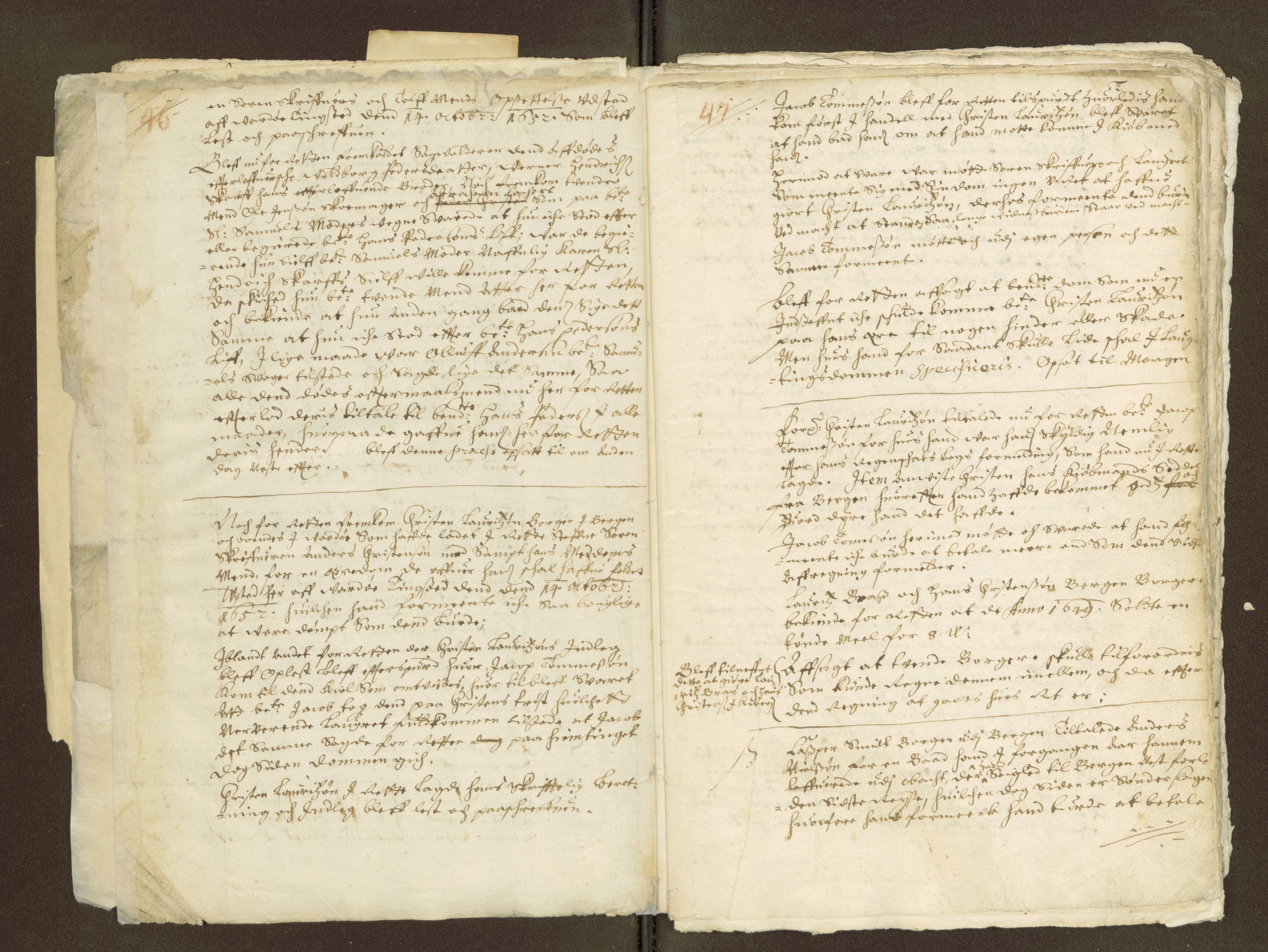 Nordland og Finnmarks lagstol, AV/SAT-A-5608/X/L0001: Lagtingsprotokoll , 1647-1668, s. 46-47