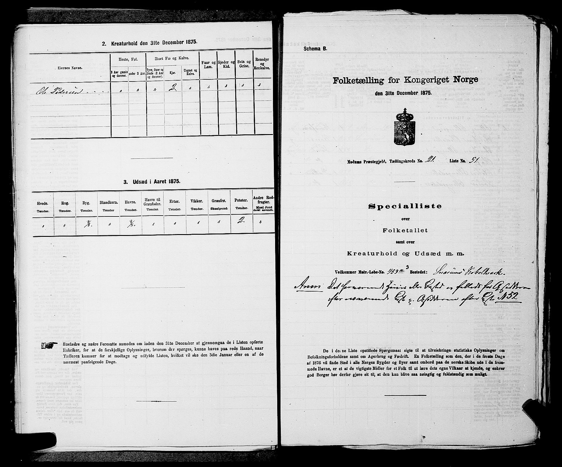 SAKO, Folketelling 1875 for 0623P Modum prestegjeld, 1875, s. 2654