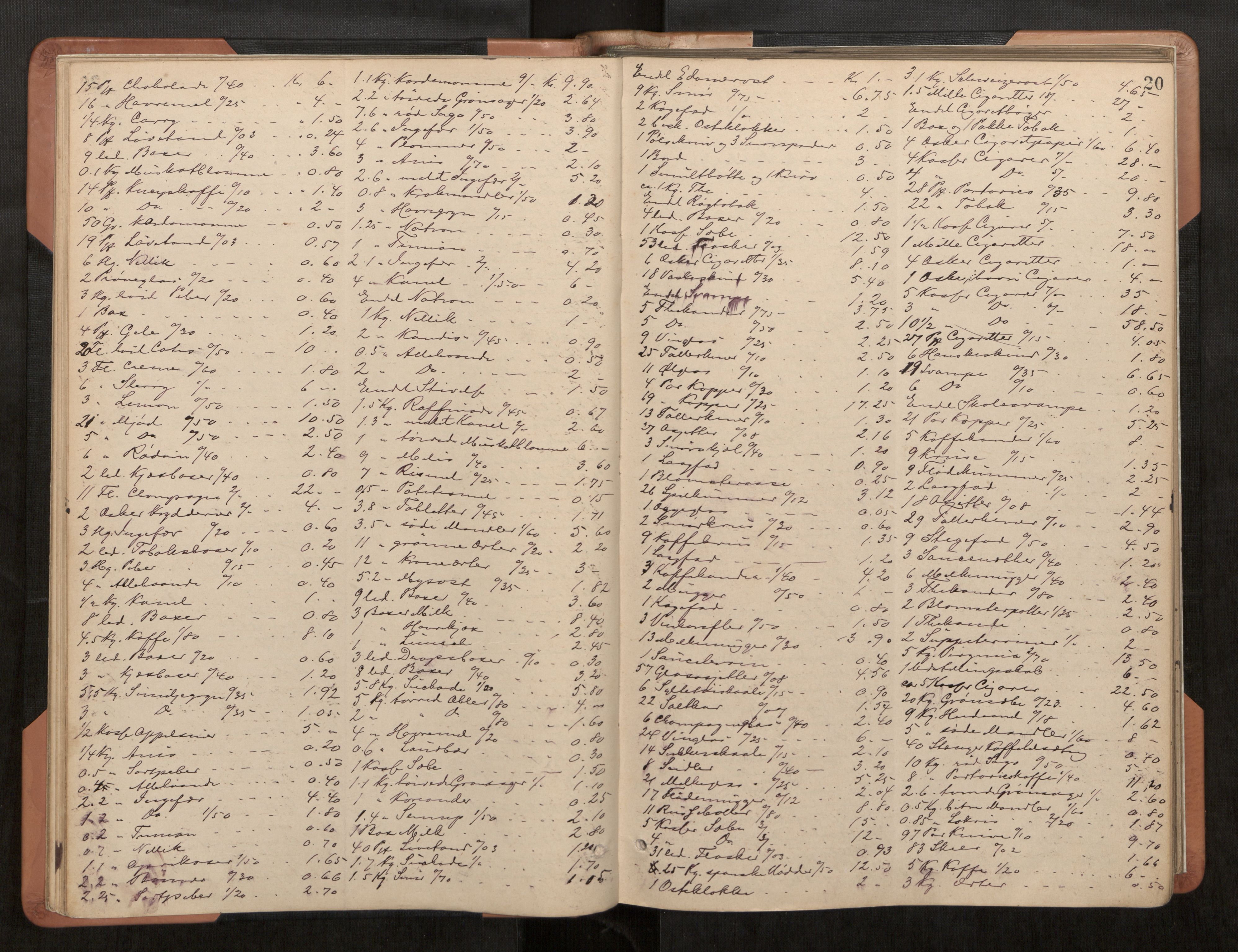 Ålesund byfogd, AV/SAT-A-4384/0001/03/03C/L0005: Registreringsprotokoll, 1899-1908, s. 20