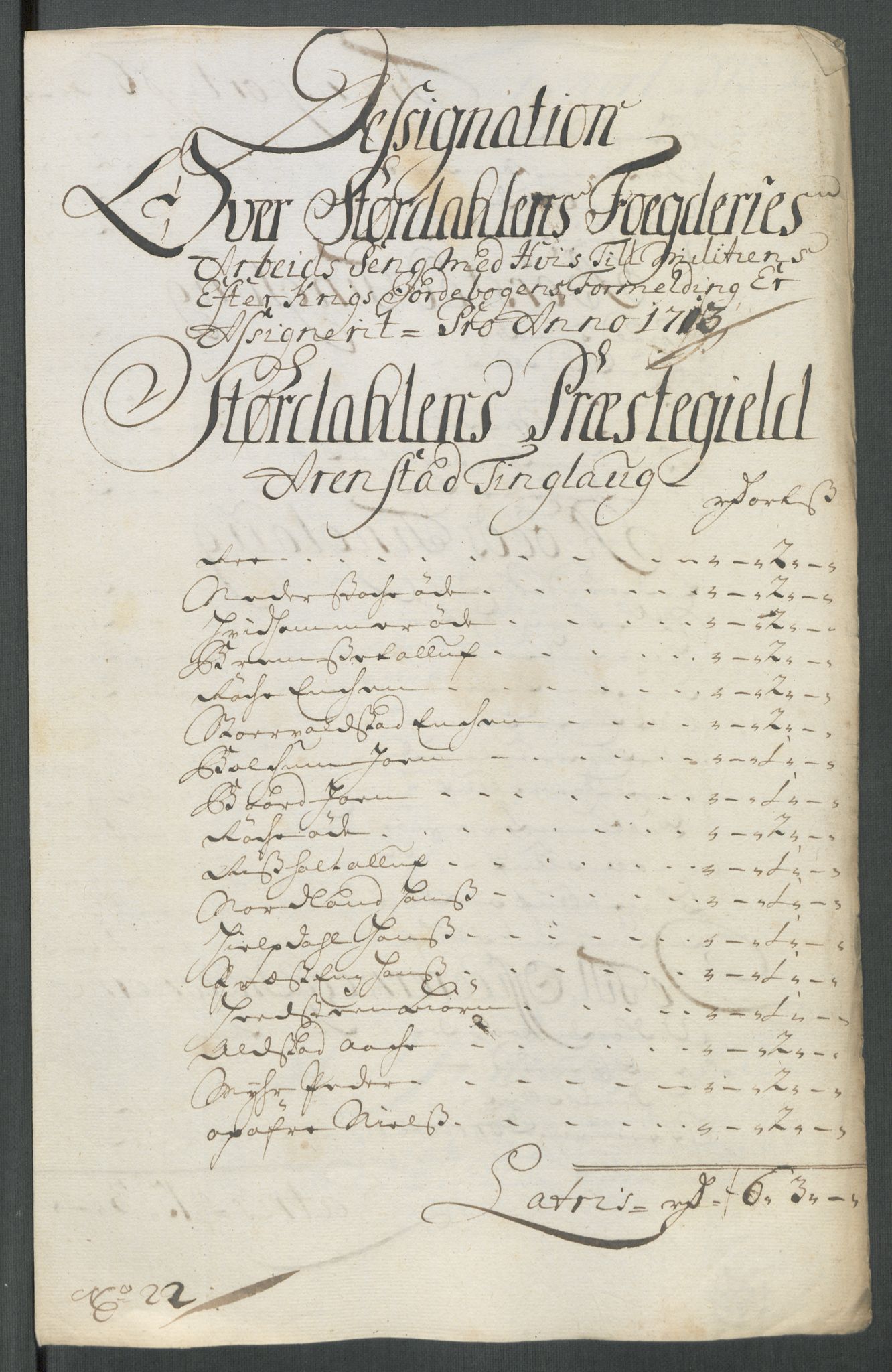 Rentekammeret inntil 1814, Reviderte regnskaper, Fogderegnskap, RA/EA-4092/R62/L4203: Fogderegnskap Stjørdal og Verdal, 1713, s. 235