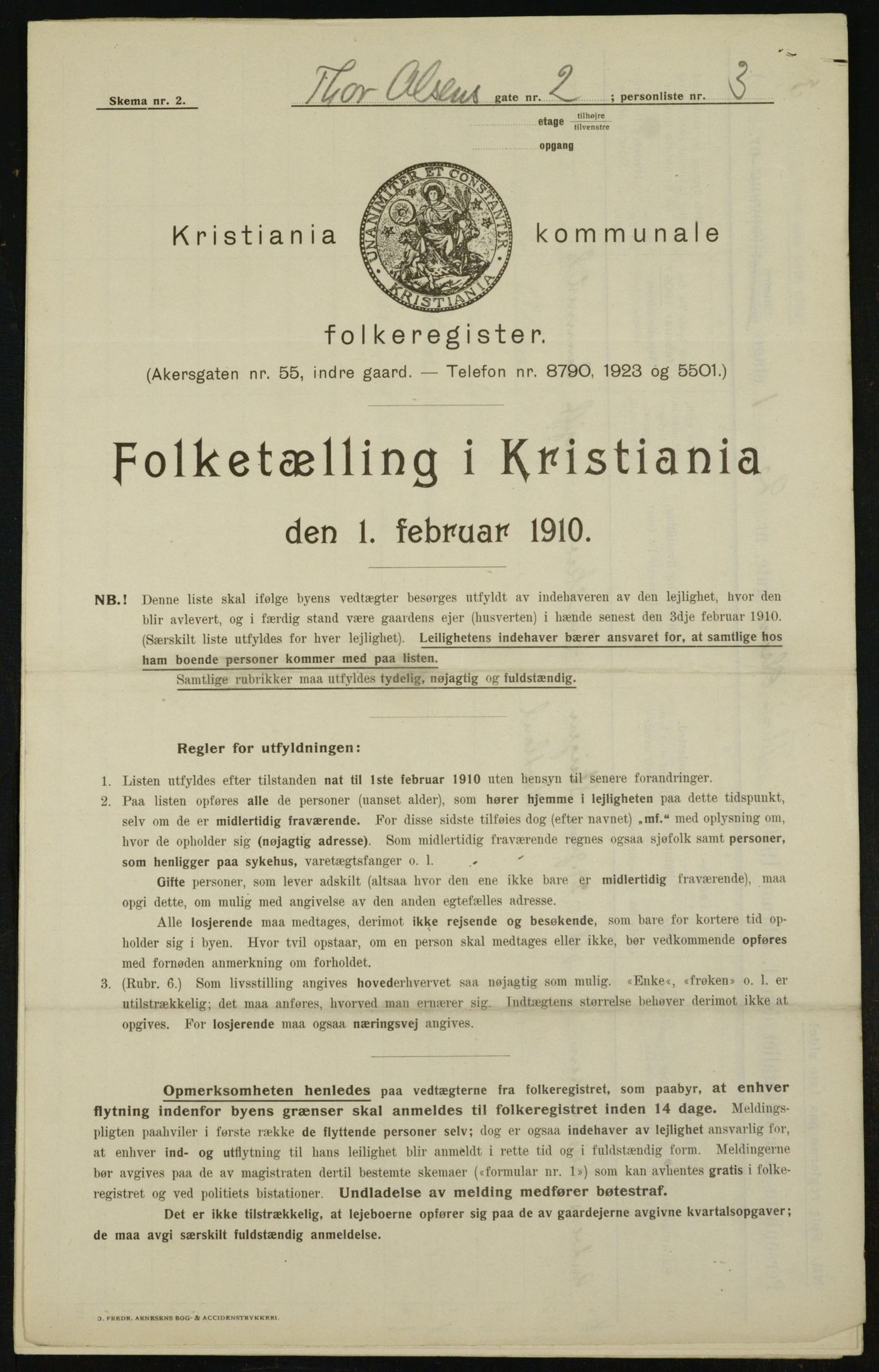 OBA, Kommunal folketelling 1.2.1910 for Kristiania, 1910, s. 103698