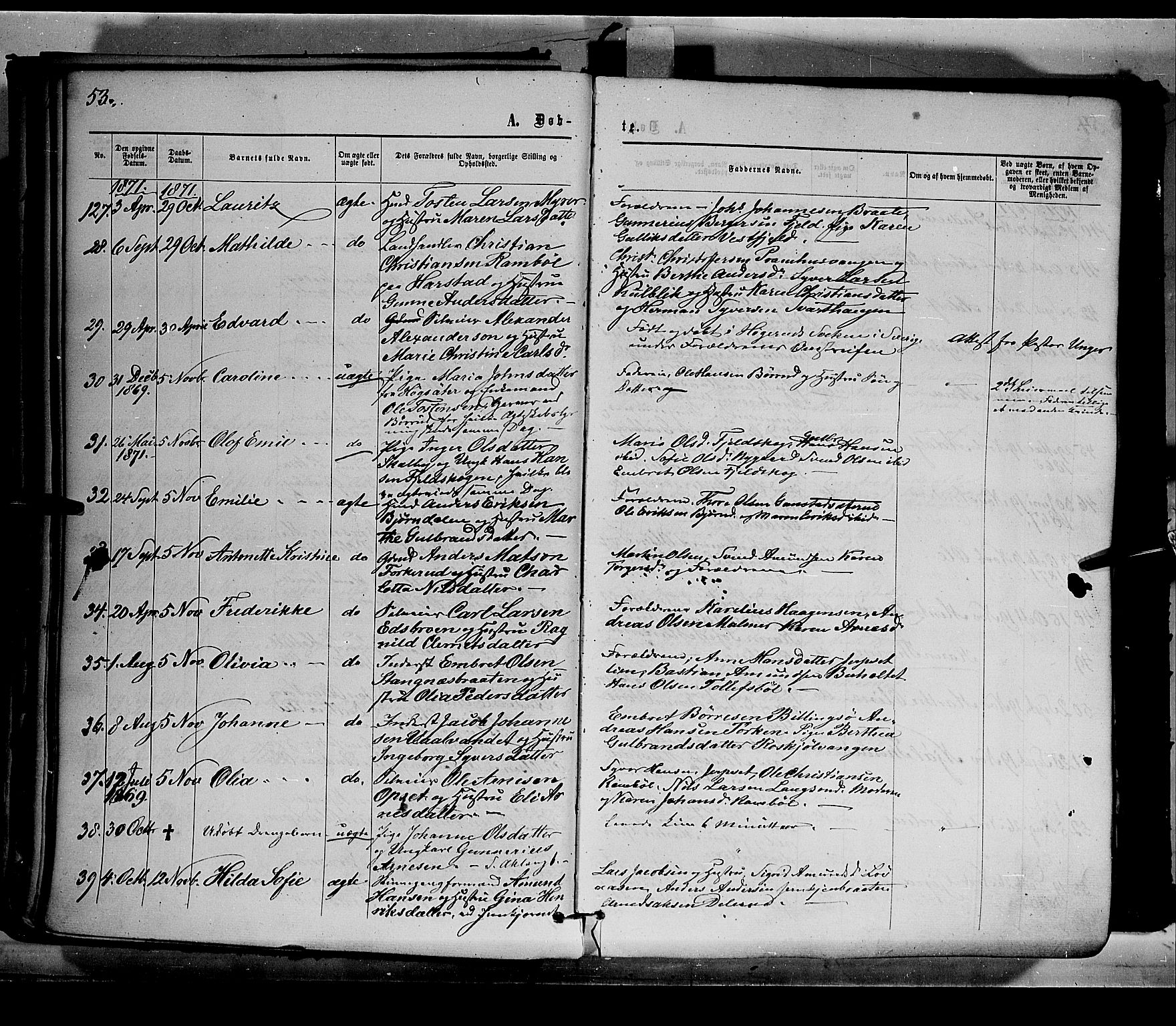 Eidskog prestekontor, AV/SAH-PREST-026/H/Ha/Haa/L0002: Ministerialbok nr. 2, 1867-1878, s. 53
