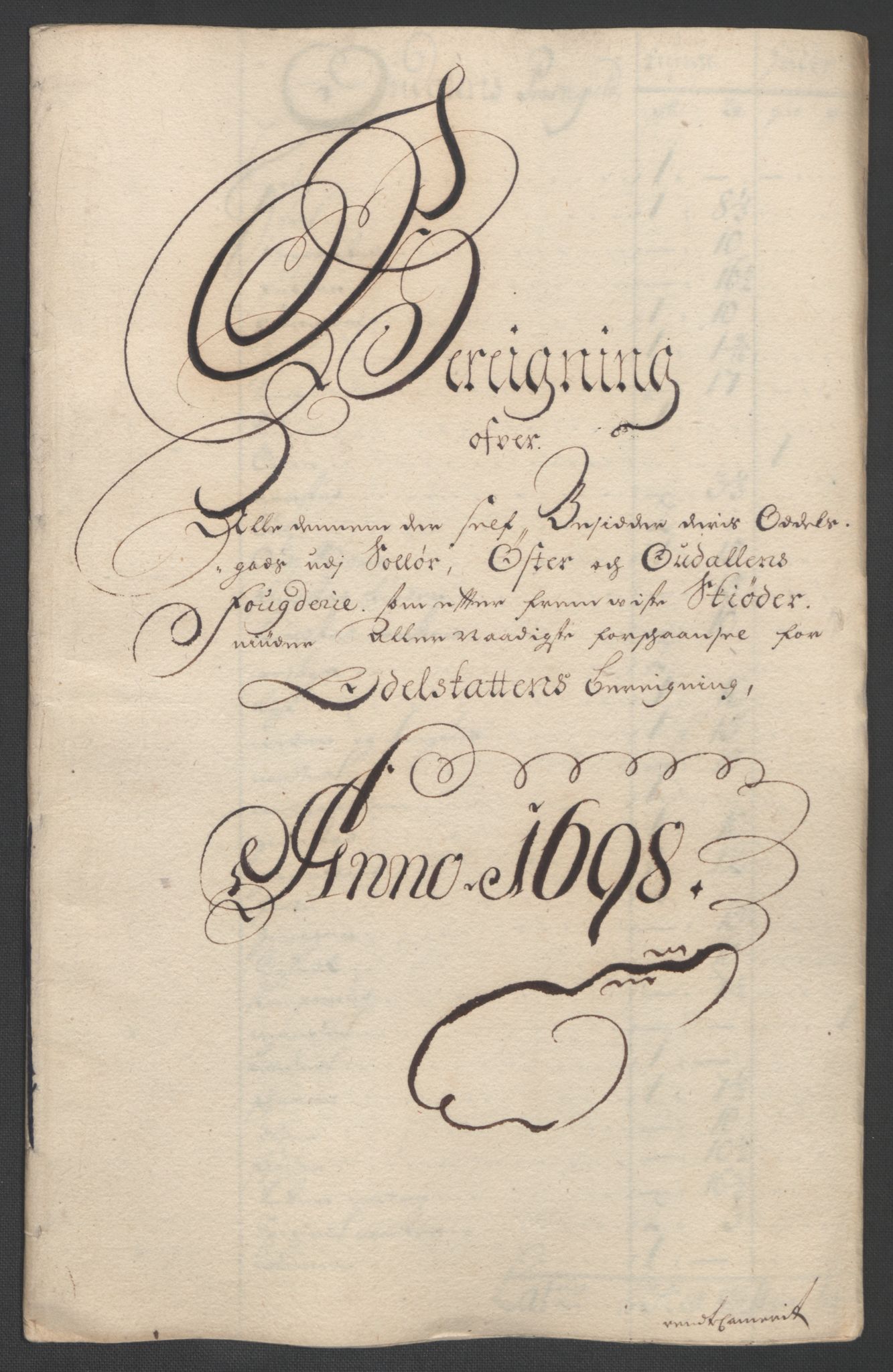 Rentekammeret inntil 1814, Reviderte regnskaper, Fogderegnskap, AV/RA-EA-4092/R13/L0836: Fogderegnskap Solør, Odal og Østerdal, 1698, s. 206