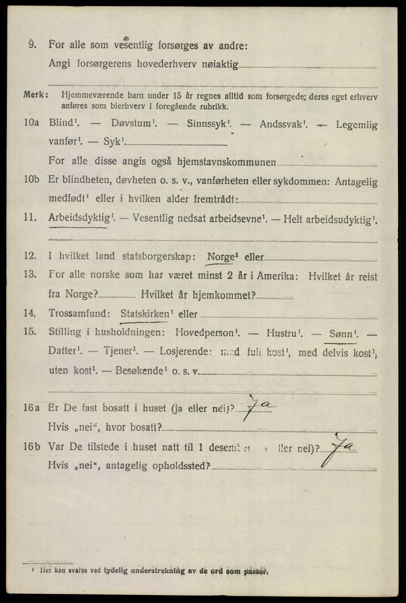 SAKO, Folketelling 1920 for 0618 Hemsedal herred, 1920, s. 2955