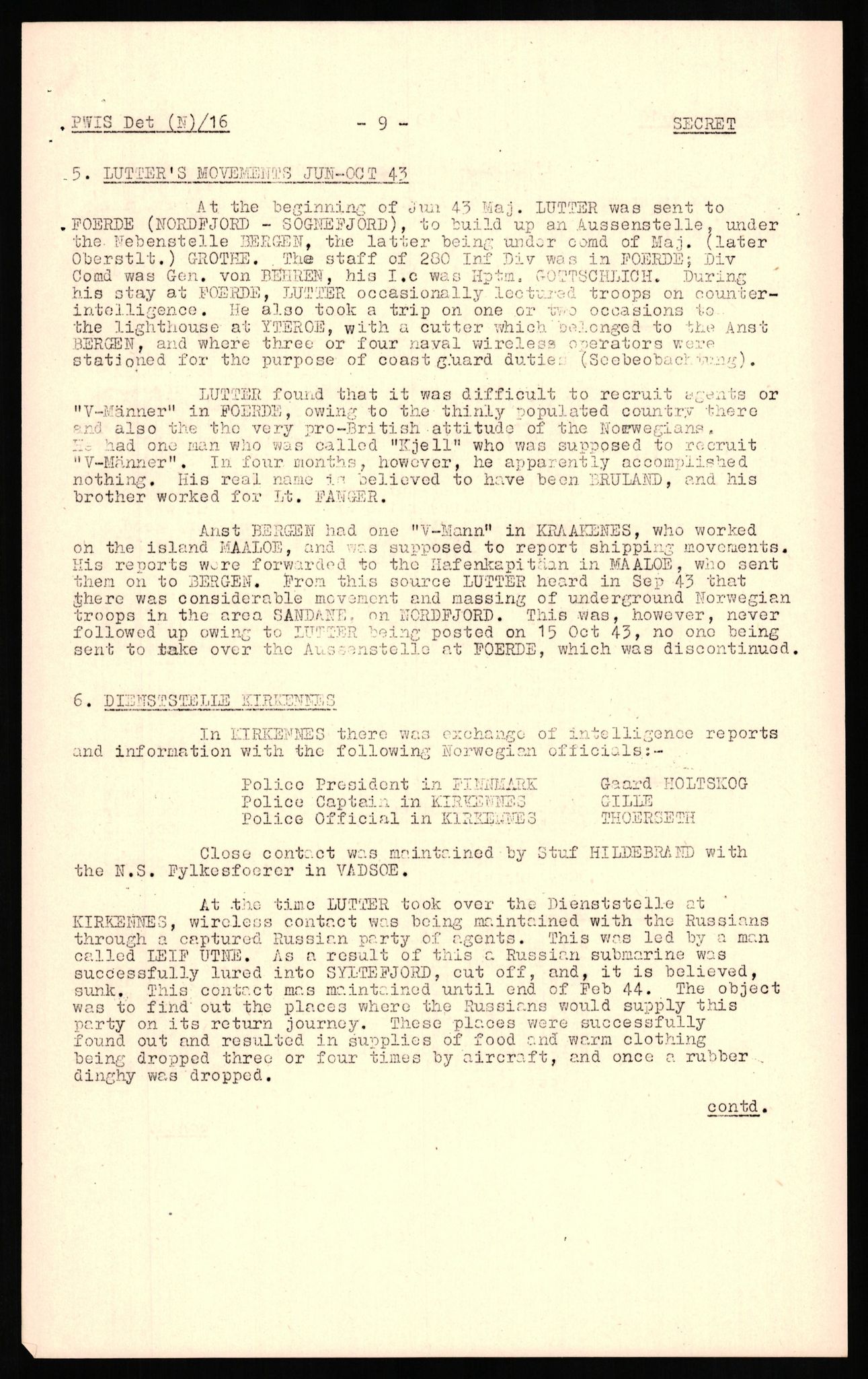 Forsvaret, Forsvarets overkommando II, AV/RA-RAFA-3915/D/Db/L0020: CI Questionaires. Tyske okkupasjonsstyrker i Norge. Tyskere., 1945-1946, s. 455