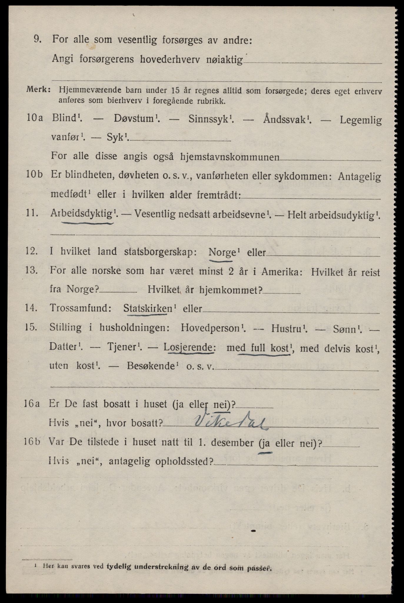 SAST, Folketelling 1920 for 1155 Vats herred, 1920, s. 820