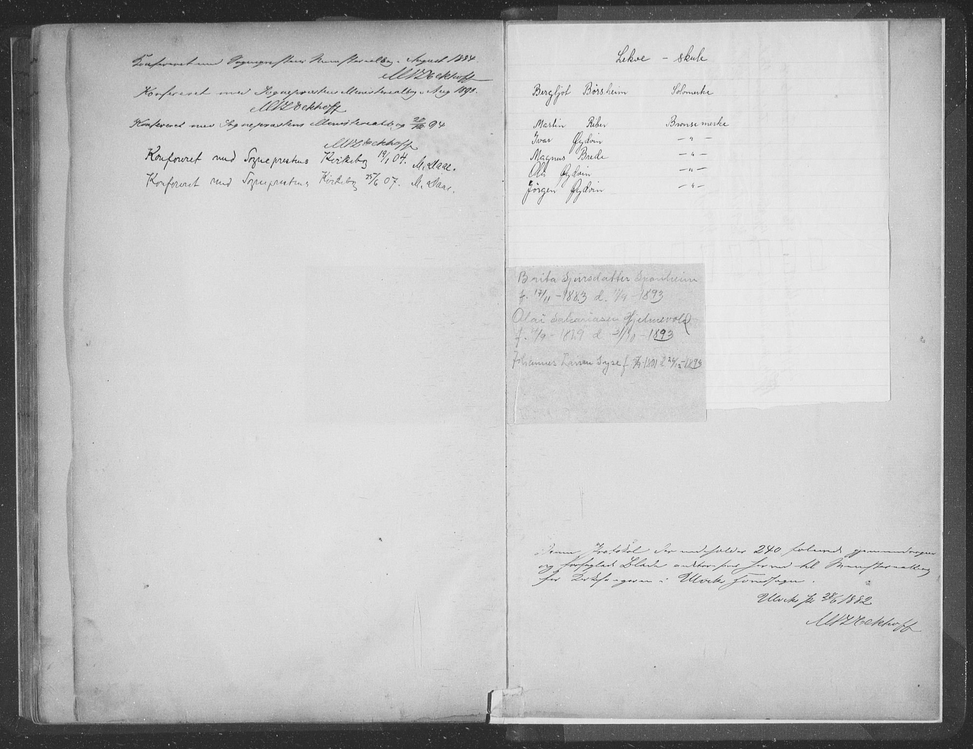Ulvik sokneprestembete, AV/SAB-A-78801/H/Hab: Klokkerbok nr. A 3, 1883-1908