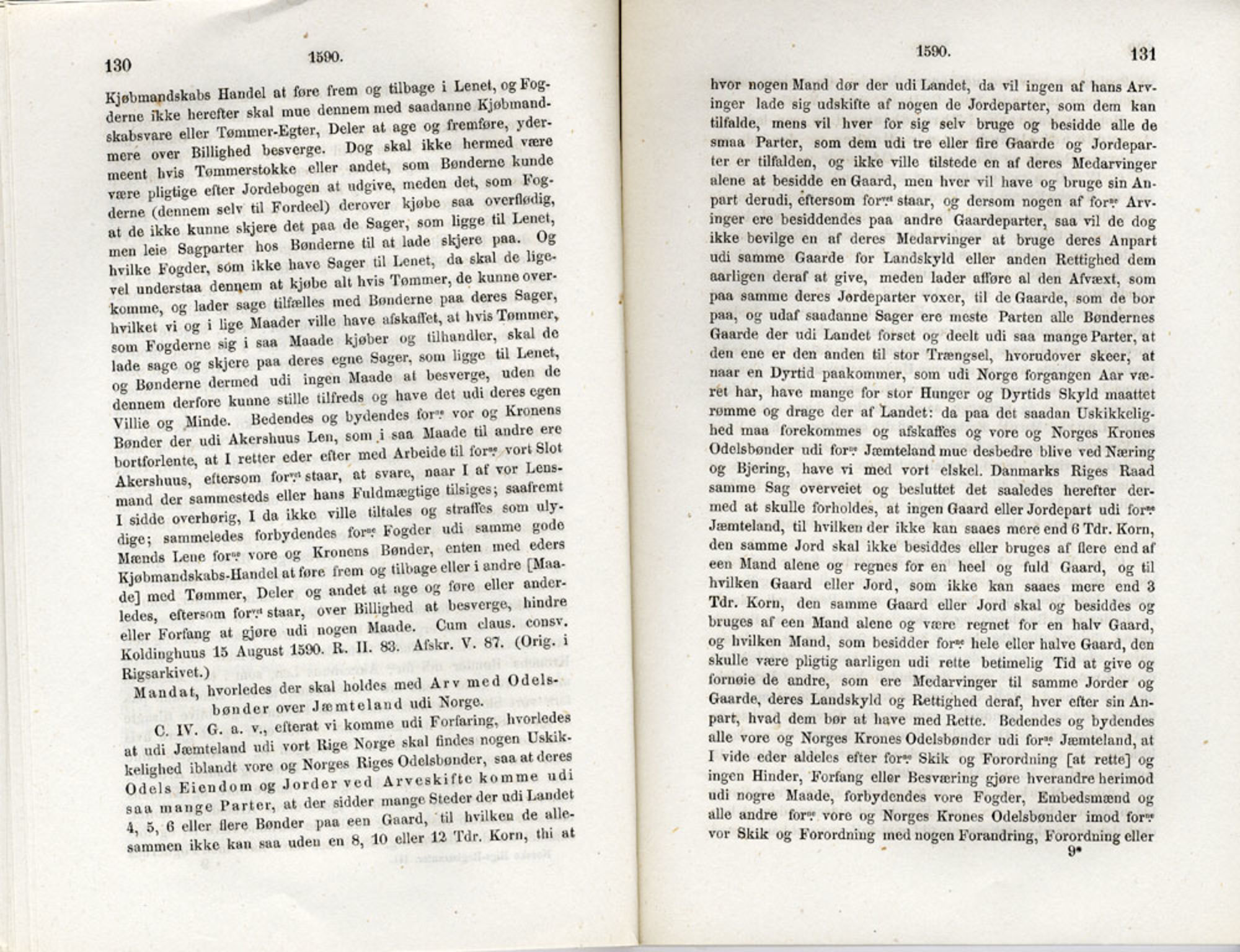 Publikasjoner utgitt av Det Norske Historiske Kildeskriftfond, PUBL/-/-/-: Norske Rigs-Registranter, bind 3, 1588-1602, s. 130-131