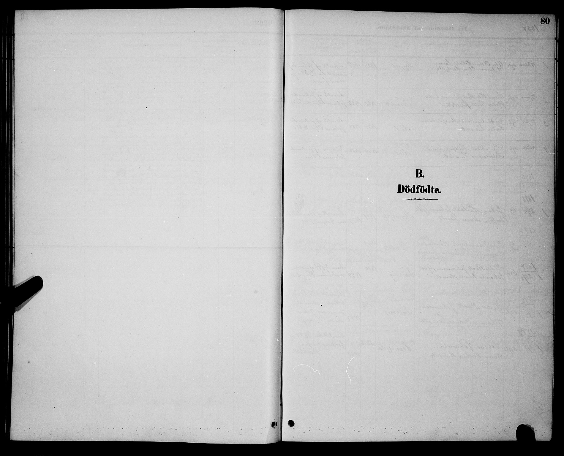 Ministerialprotokoller, klokkerbøker og fødselsregistre - Nordland, AV/SAT-A-1459/846/L0654: Klokkerbok nr. 846C04, 1887-1901, s. 80