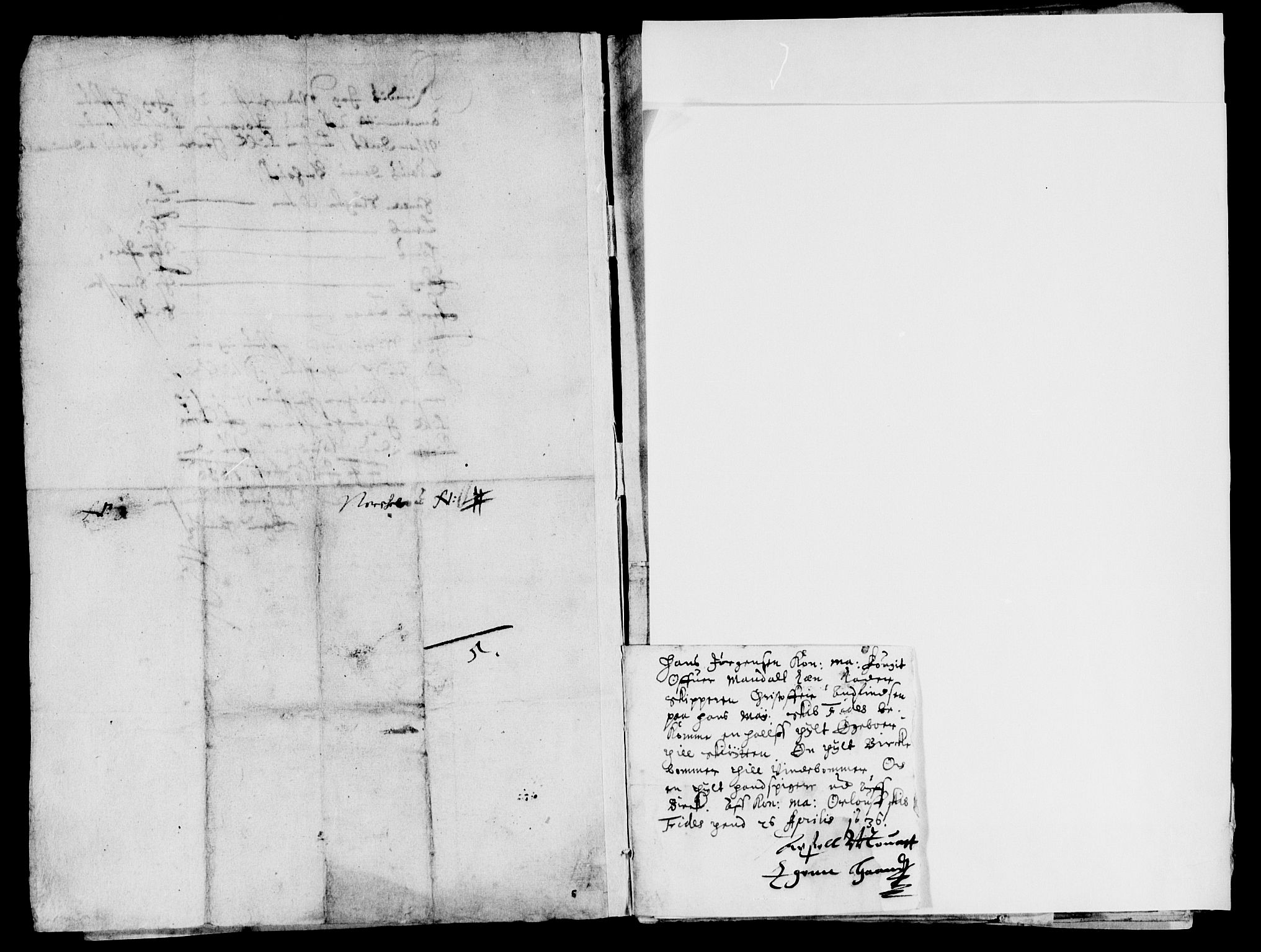 Rentekammeret inntil 1814, Reviderte regnskaper, Lensregnskaper, AV/RA-EA-5023/R/Rb/Rbq/L0025: Nedenes len. Mandals len. Råbyggelag., 1636-1637