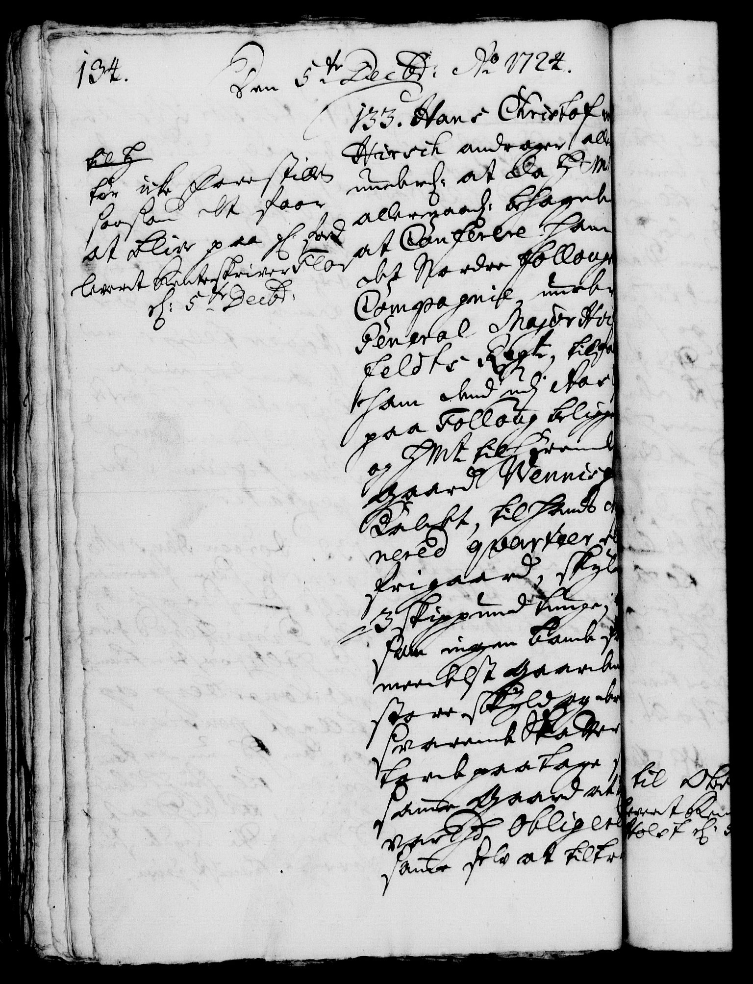 Rentekammeret, Kammerkanselliet, RA/EA-3111/G/Gh/Gha/L0007: Norsk ekstraktmemorialprotokoll (merket RK 53.52), 1724-1725, s. 134