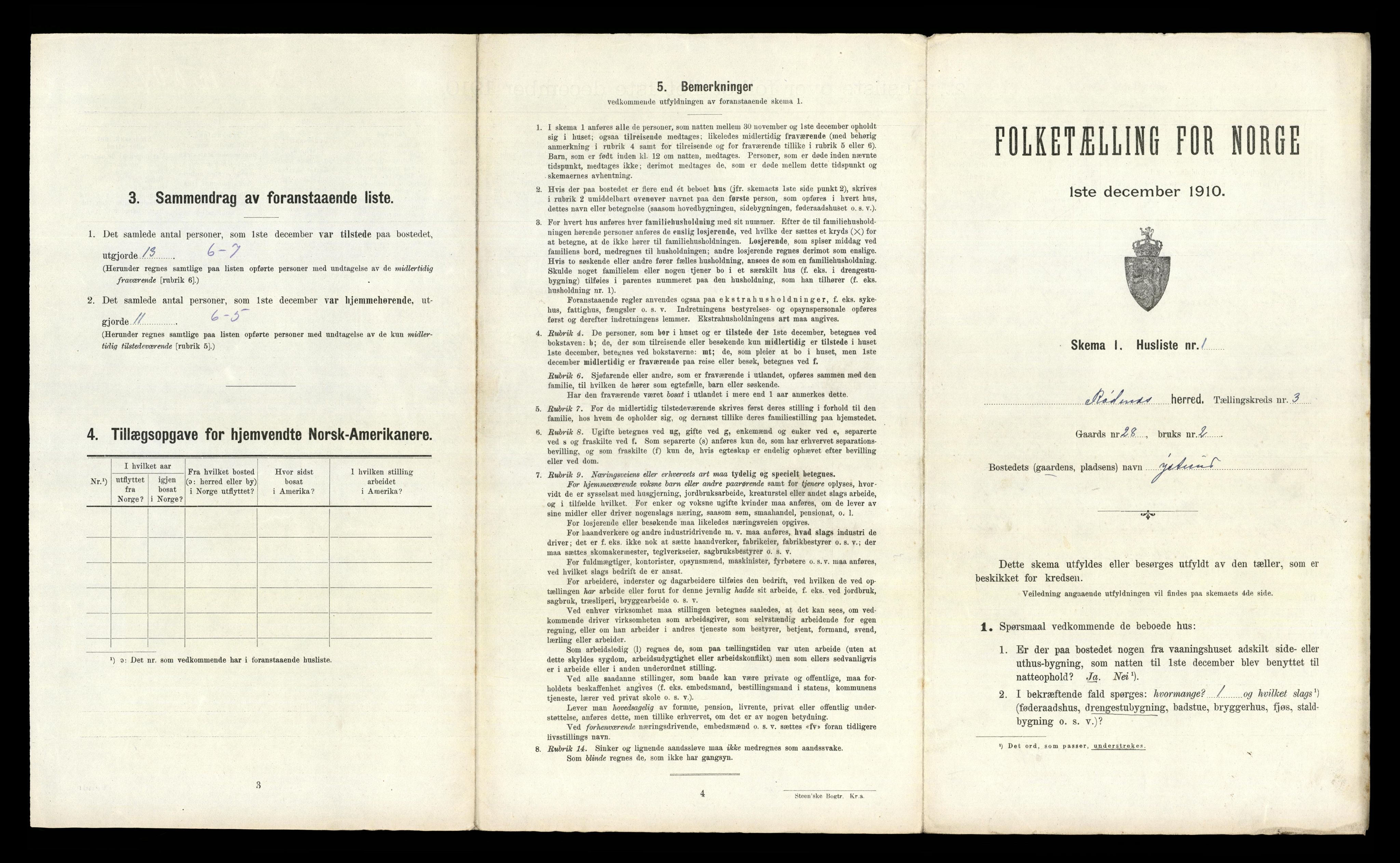 RA, Folketelling 1910 for 0120 Rødenes herred, 1910, s. 259