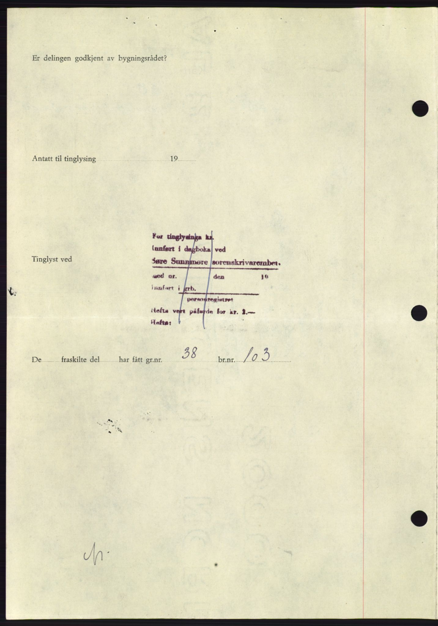Søre Sunnmøre sorenskriveri, AV/SAT-A-4122/1/2/2C/L0110: Pantebok nr. 36A, 1958-1958, Dagboknr: 1868/1958