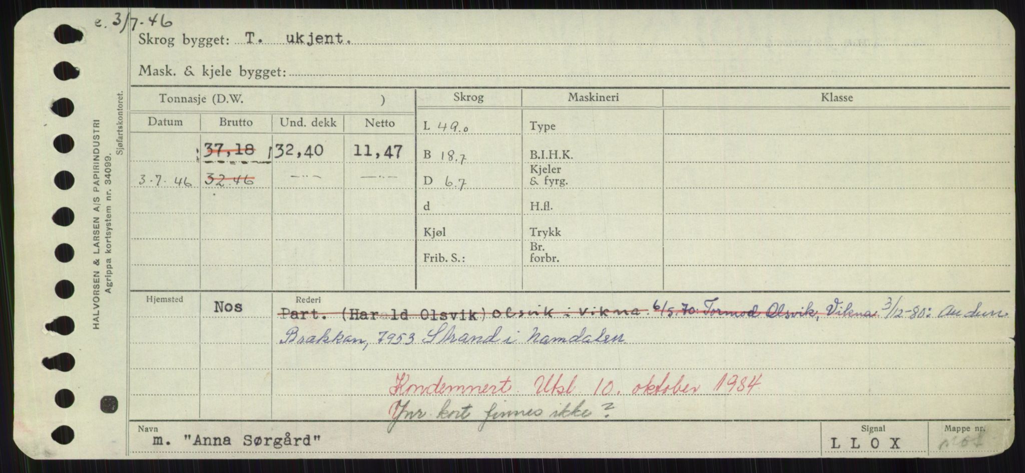 Sjøfartsdirektoratet med forløpere, Skipsmålingen, AV/RA-S-1627/H/Hd/L0001: Fartøy, A-Anv, s. 711