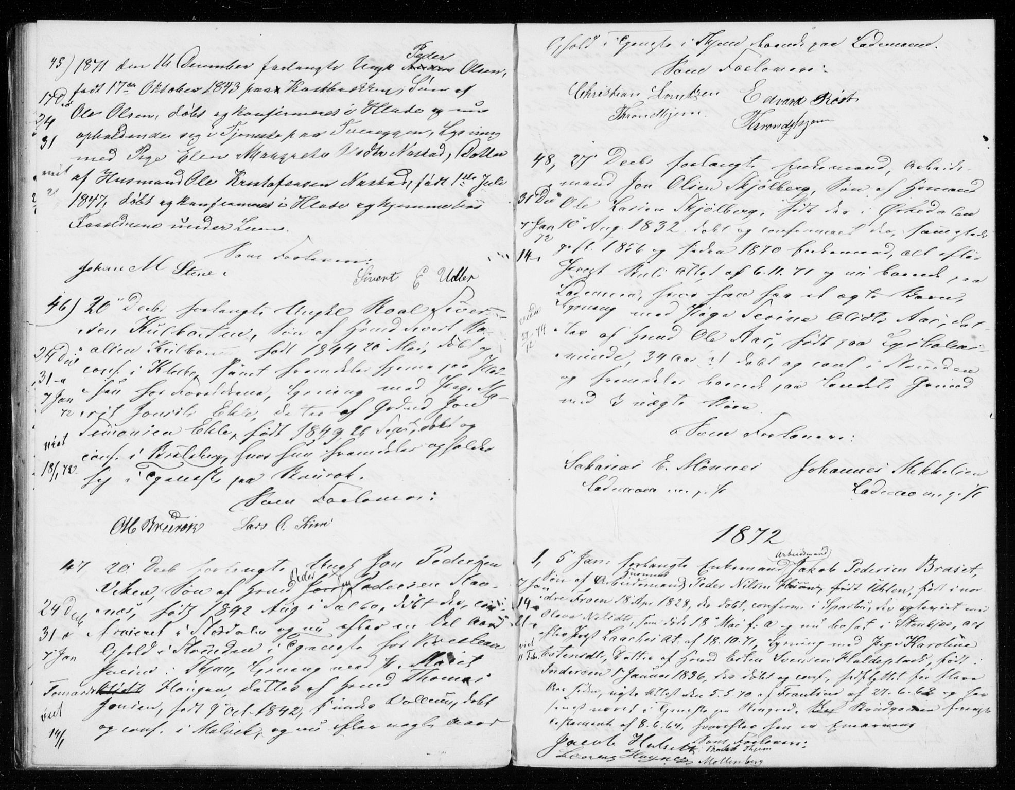 Ministerialprotokoller, klokkerbøker og fødselsregistre - Sør-Trøndelag, AV/SAT-A-1456/606/L0298: Lysningsprotokoll nr. 606A13, 1861-1872