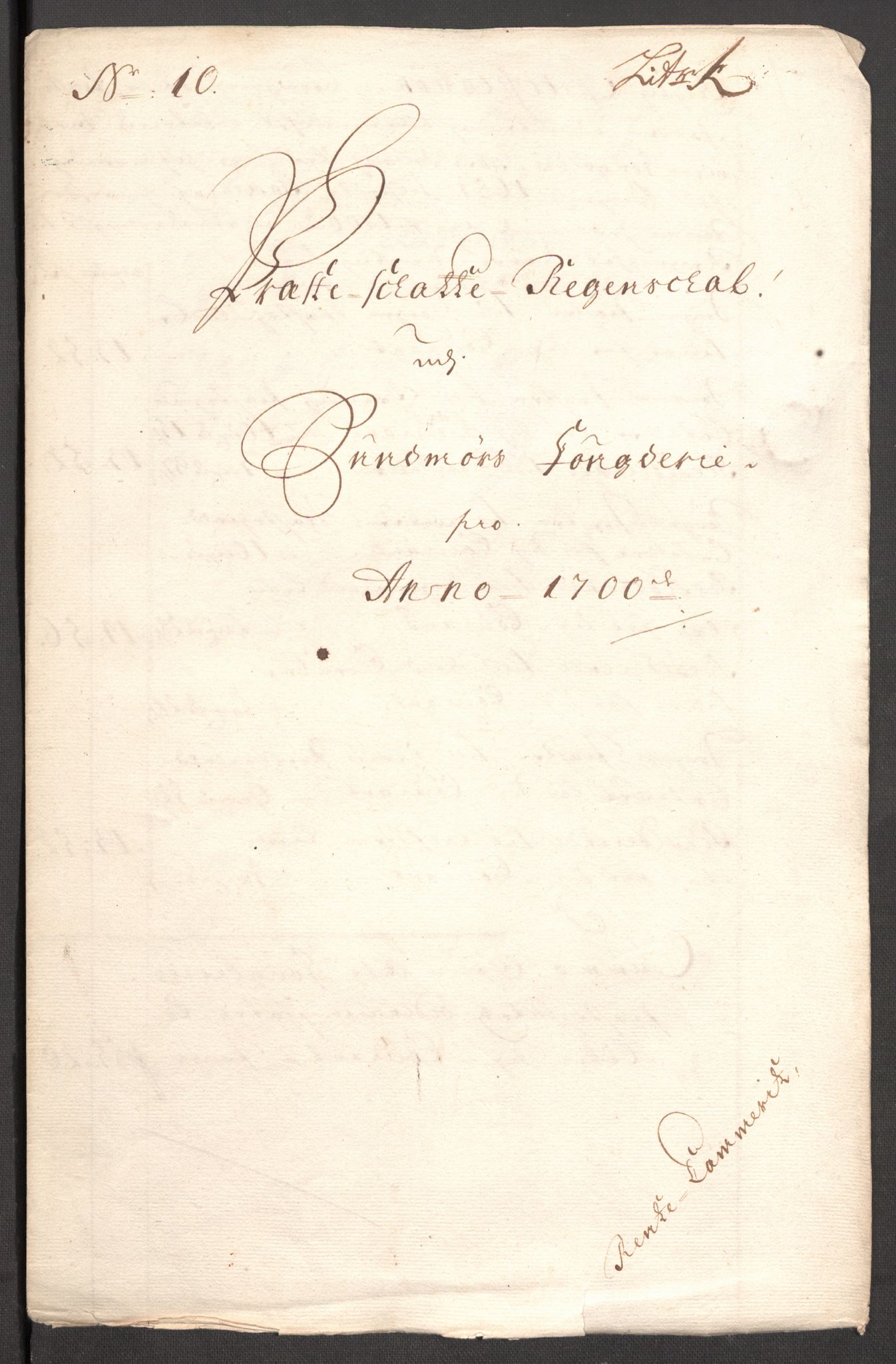 Rentekammeret inntil 1814, Reviderte regnskaper, Fogderegnskap, AV/RA-EA-4092/R54/L3558: Fogderegnskap Sunnmøre, 1700-1701, s. 257