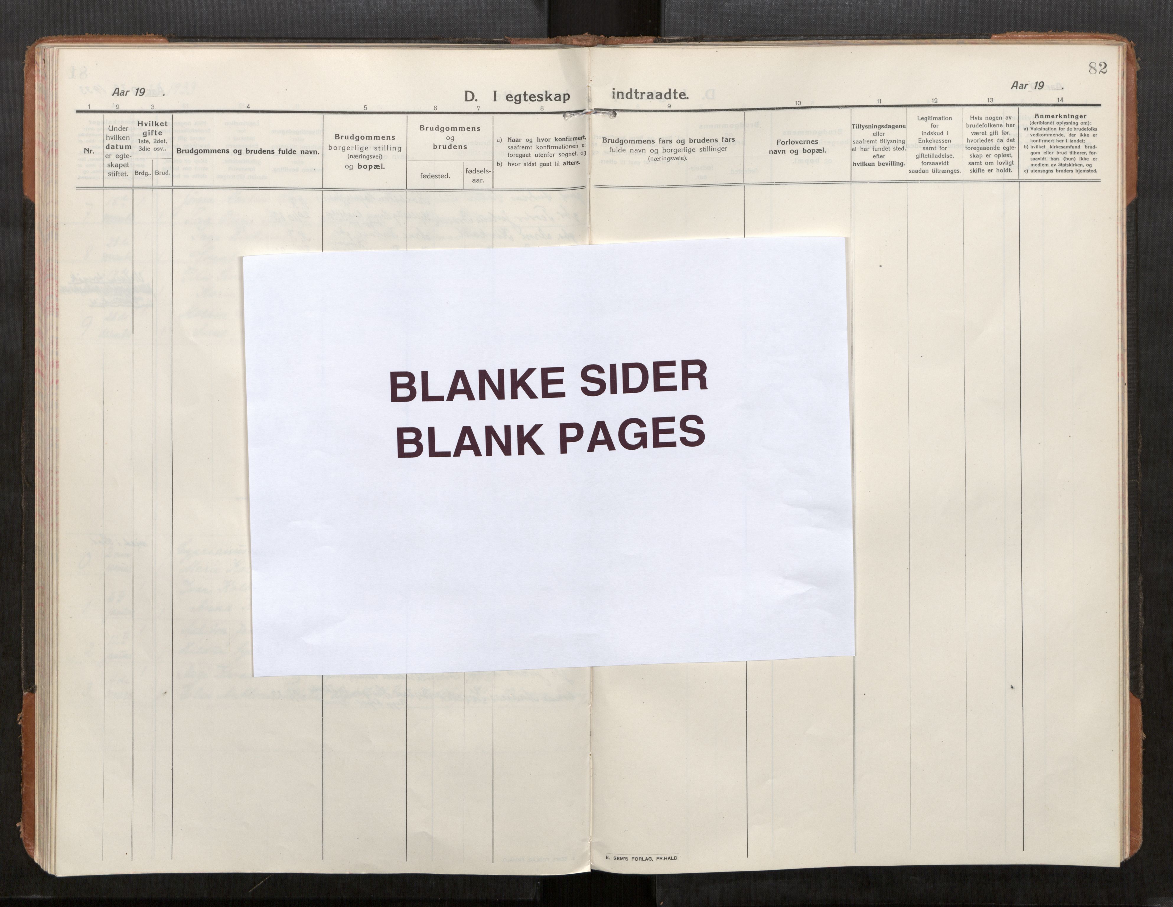 Stod sokneprestkontor, AV/SAT-A-1164/1/I/I1/I1a/L0004: Ministerialbok nr. 4, 1913-1933, s. 82