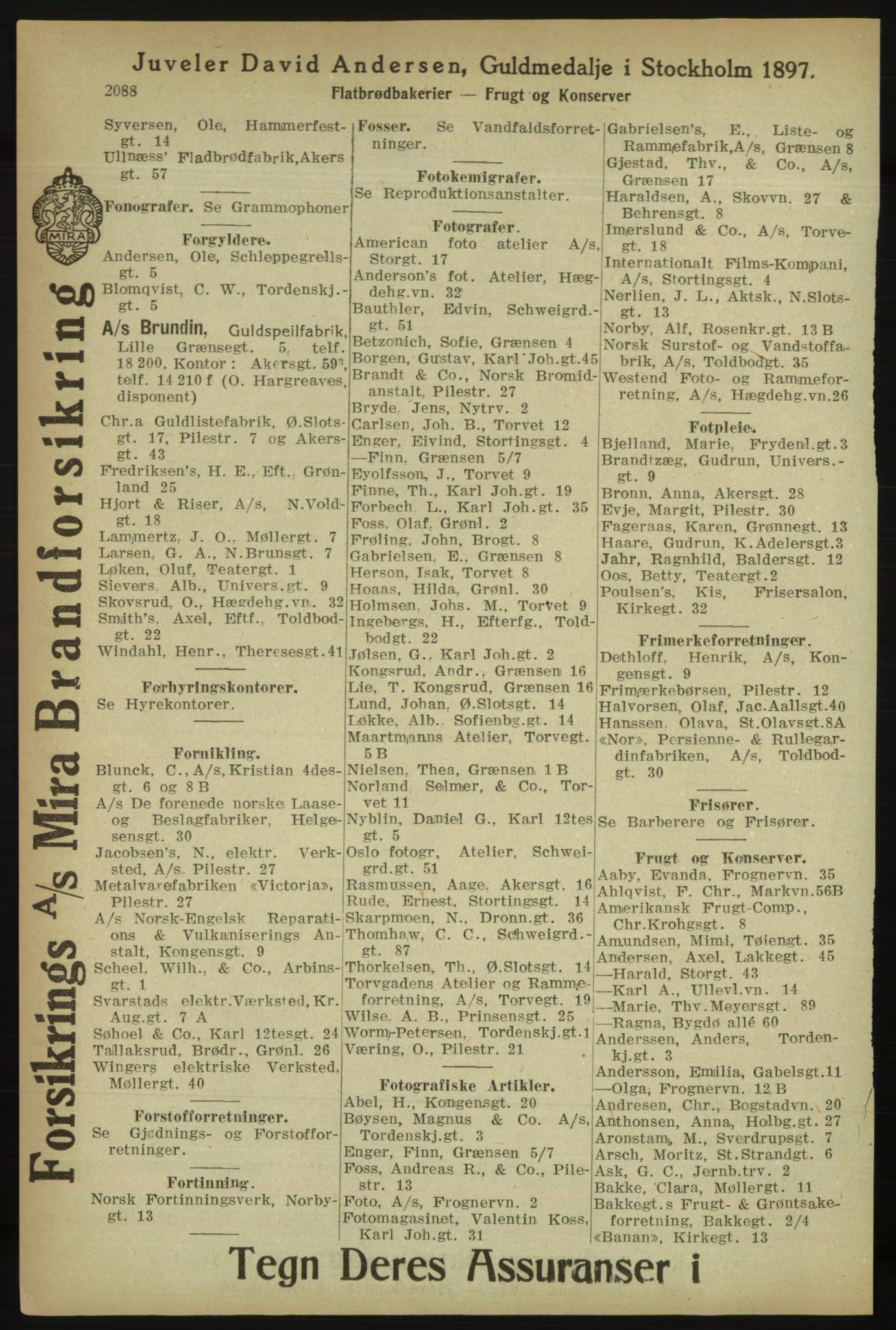 Kristiania/Oslo adressebok, PUBL/-, 1918, s. 2241