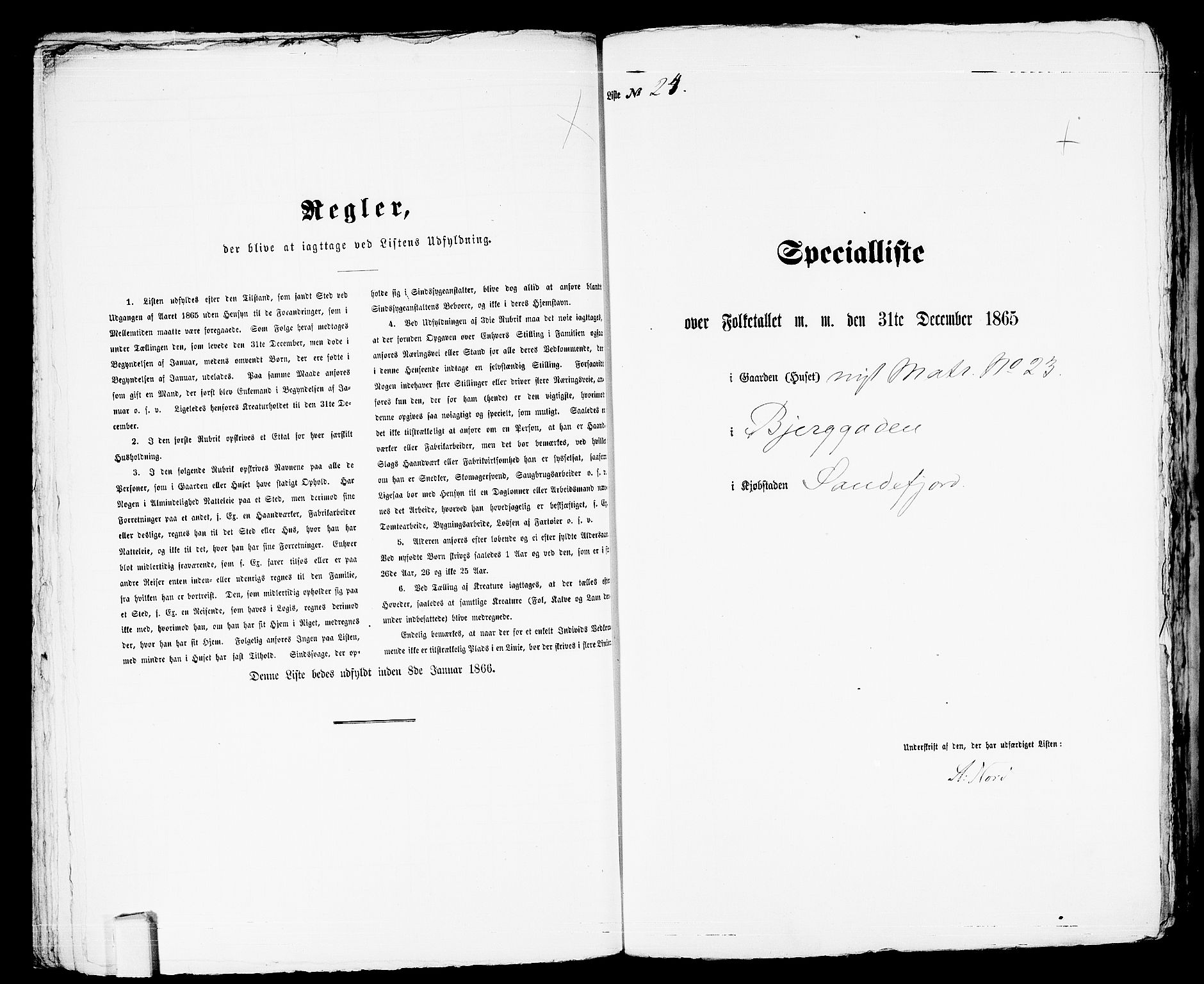 RA, Folketelling 1865 for 0706B Sandeherred prestegjeld, Sandefjord kjøpstad, 1865, s. 54