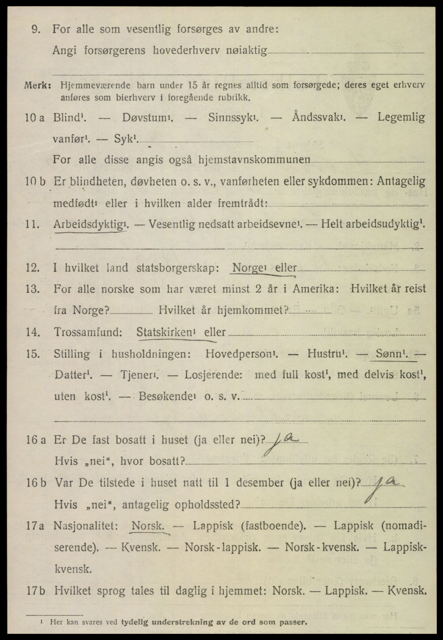 SAT, Folketelling 1920 for 1736 Snåsa herred, 1920, s. 1549
