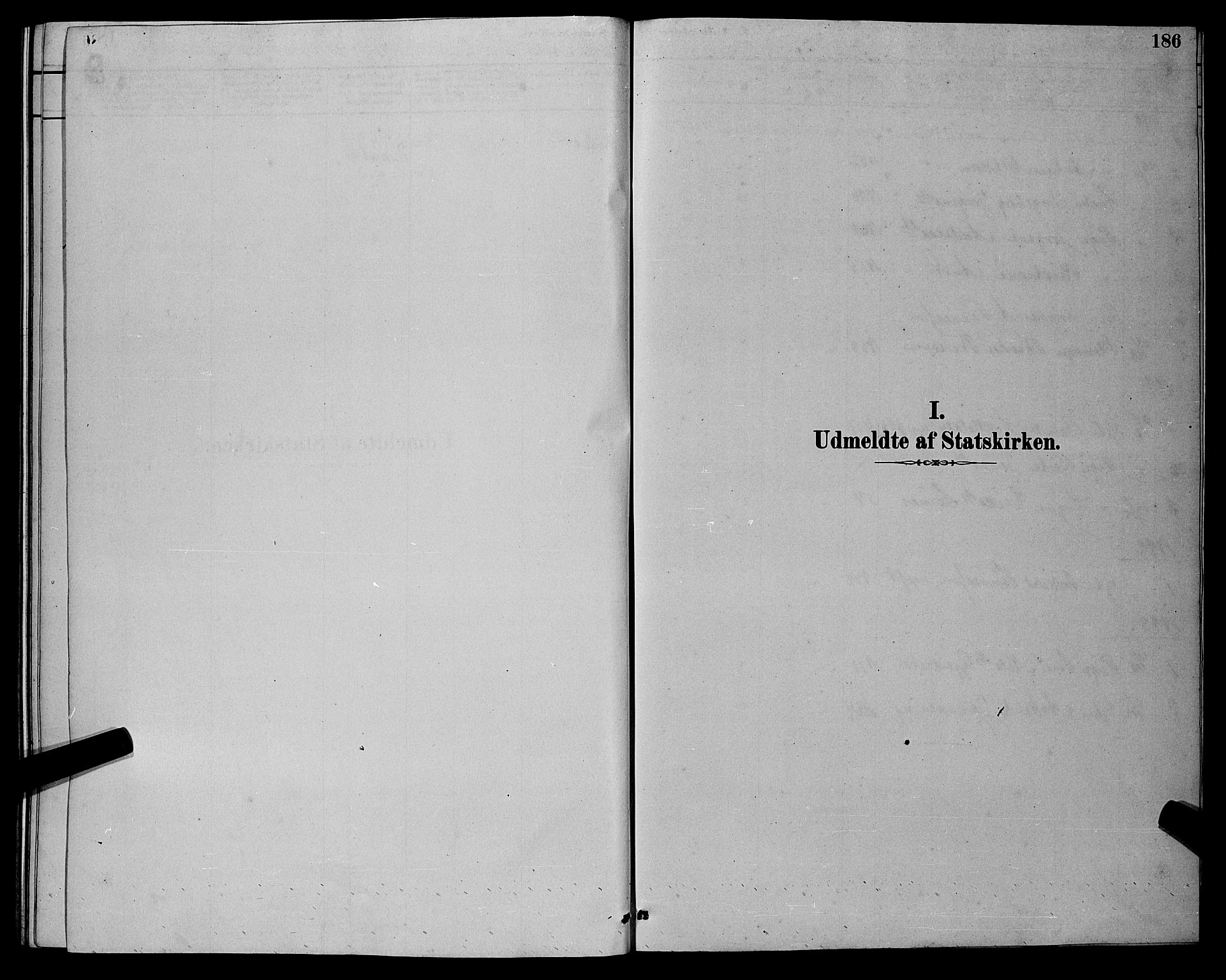 Bakke sokneprestkontor, SAK/1111-0002/F/Fb/Fba/L0002: Klokkerbok nr. B 2, 1879-1893, s. 186
