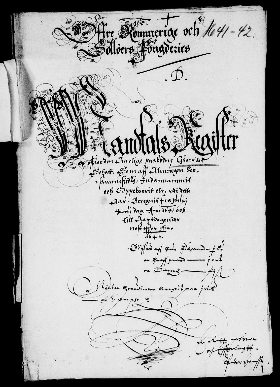 Rentekammeret inntil 1814, Reviderte regnskaper, Lensregnskaper, AV/RA-EA-5023/R/Rb/Rba/L0160: Akershus len, 1641-1642