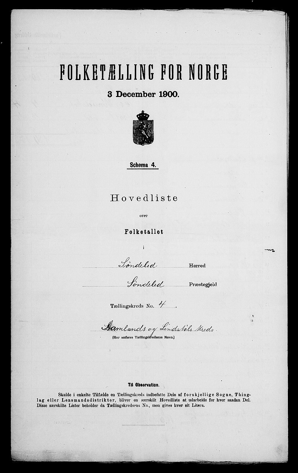 SAK, Folketelling 1900 for 0913 Søndeled herred, 1900, s. 35