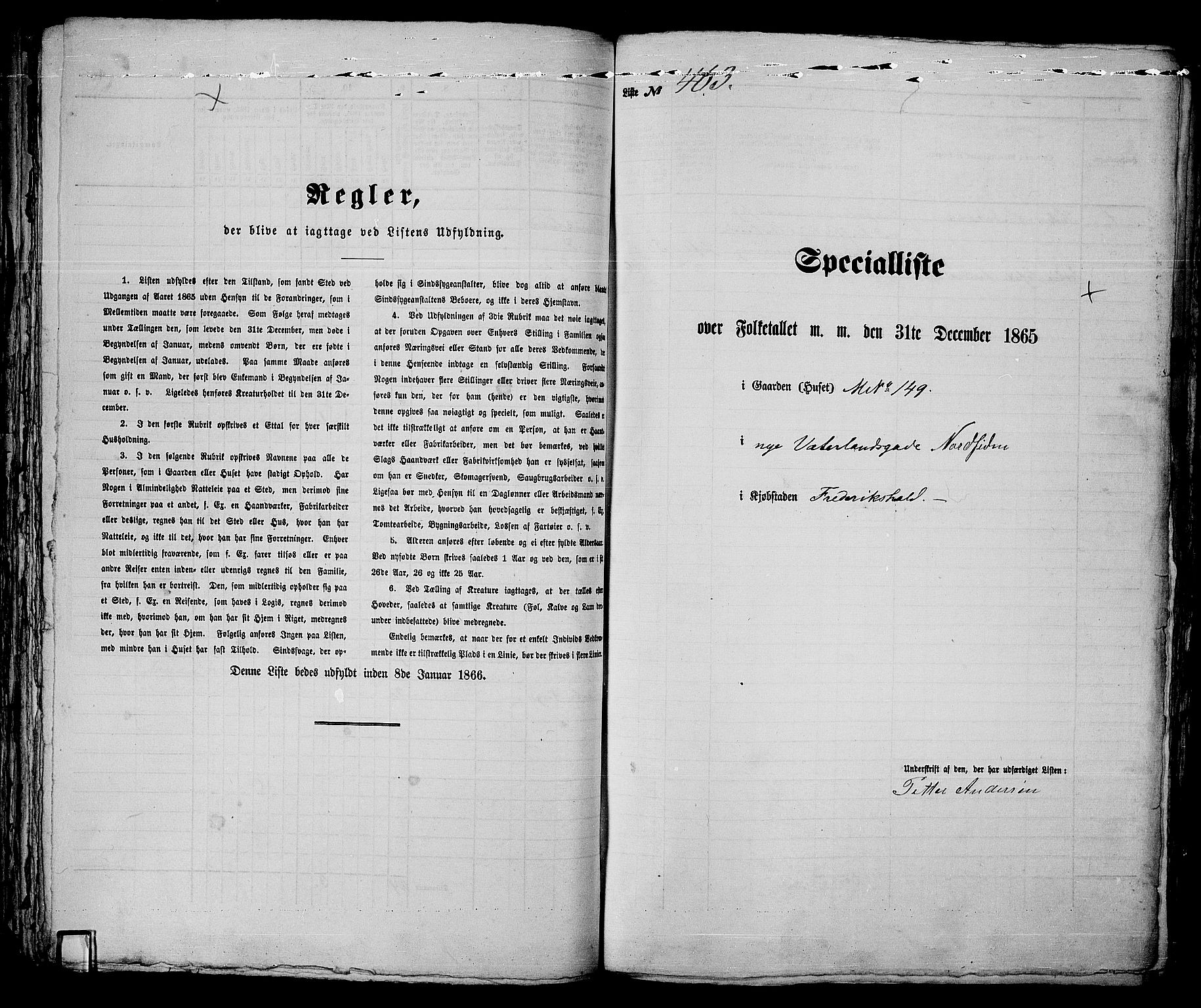 RA, Folketelling 1865 for 0101P Fredrikshald prestegjeld, 1865, s. 927