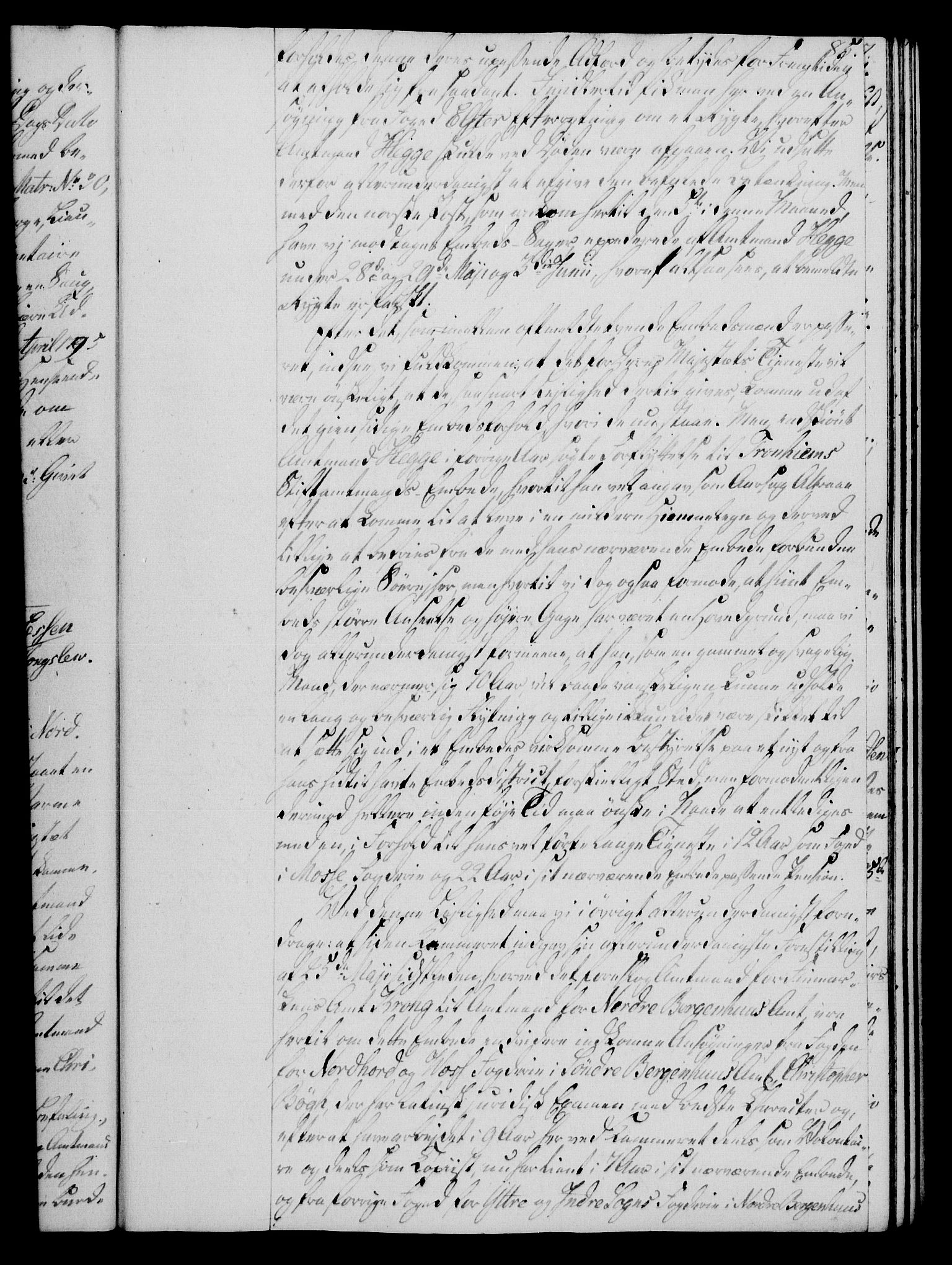 Rentekammeret, Kammerkanselliet, RA/EA-3111/G/Gg/Gga/L0020: Norsk ekspedisjonsprotokoll med register (merket RK 53.20), 1811-1814, s. 85