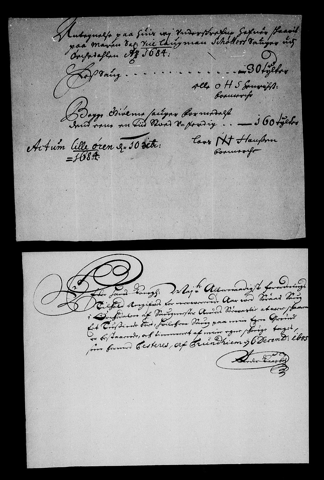 Rentekammeret inntil 1814, Reviderte regnskaper, Stiftamtstueregnskaper, Trondheim stiftamt og Nordland amt, AV/RA-EA-6044/R/Rg/L0075: Trondheim stiftamt og Nordland amt, 1684