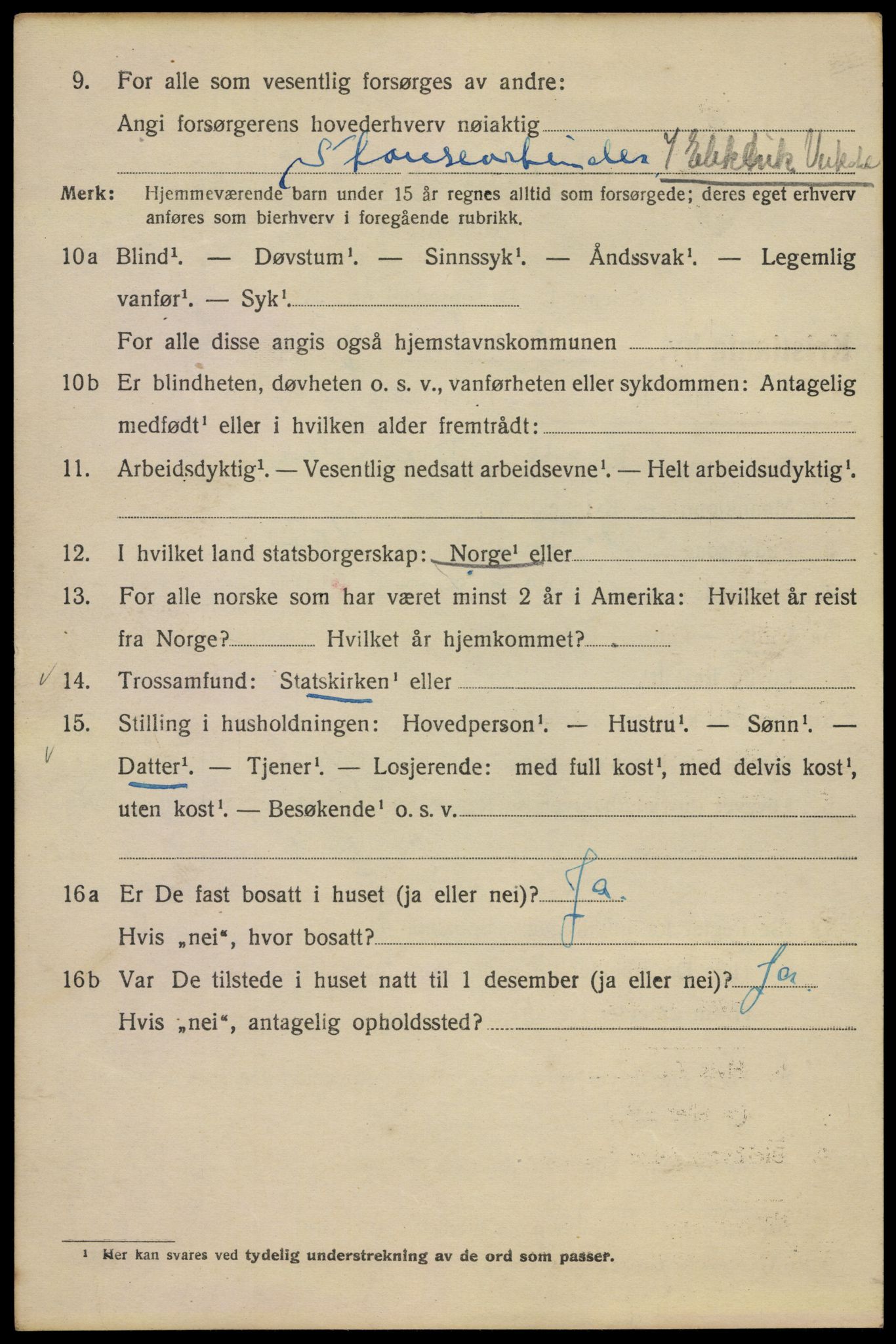 SAO, Folketelling 1920 for 0301 Kristiania kjøpstad, 1920, s. 392158