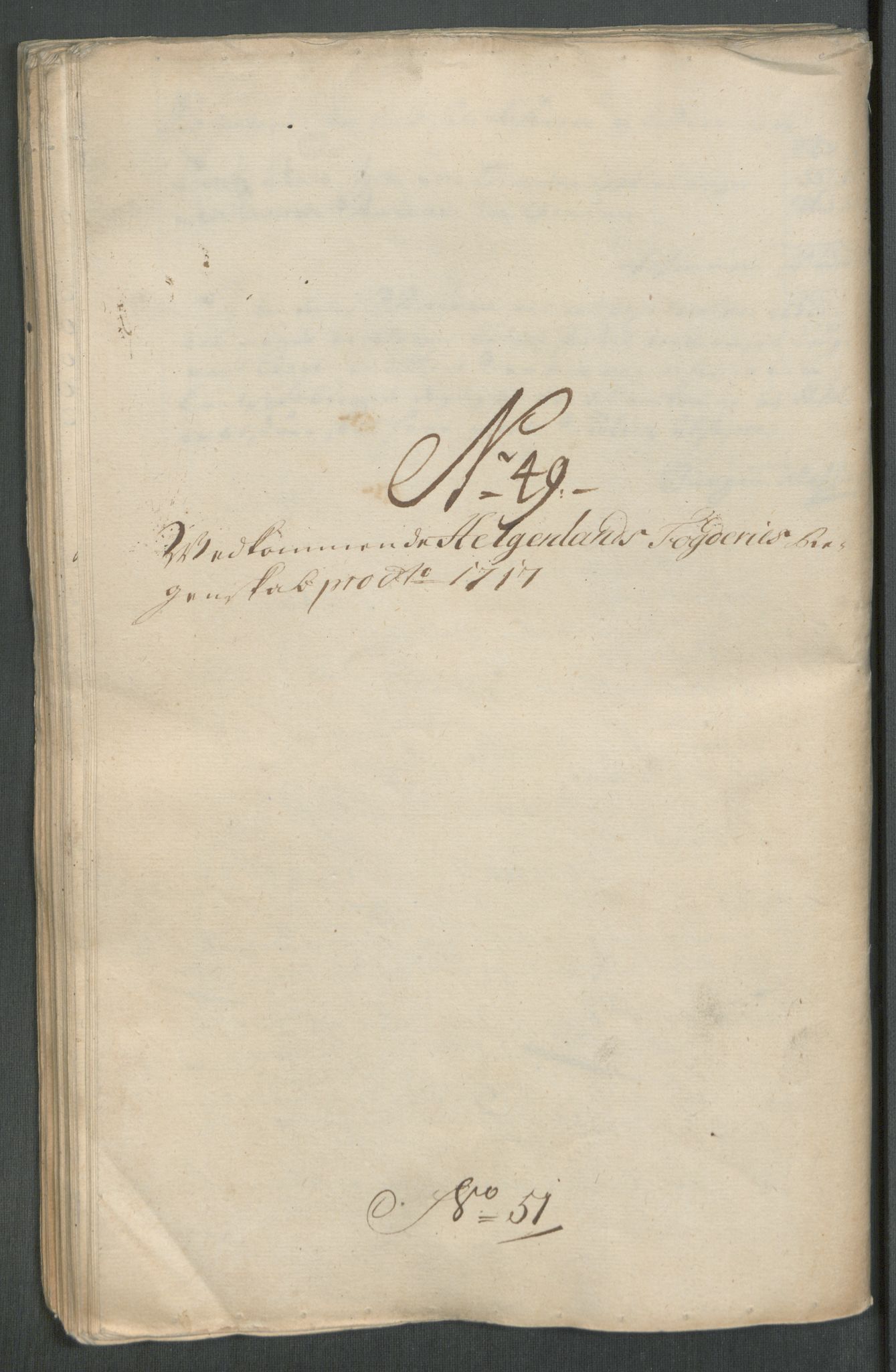 Rentekammeret inntil 1814, Reviderte regnskaper, Fogderegnskap, RA/EA-4092/R65/L4515: Fogderegnskap Helgeland, 1717, s. 430