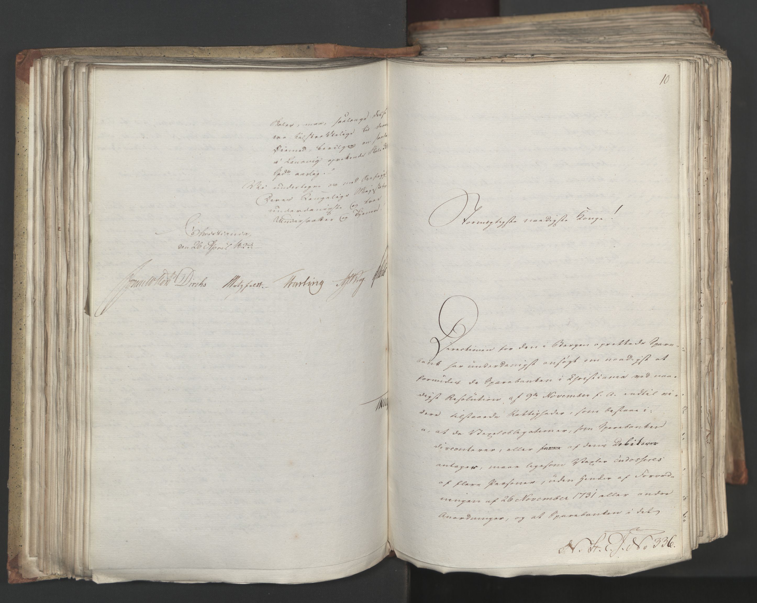 Statsrådsavdelingen i Stockholm, AV/RA-S-1003/D/Da/L0034: Regjeringsinnstillinger nr. 275-540, 1823, s. 169