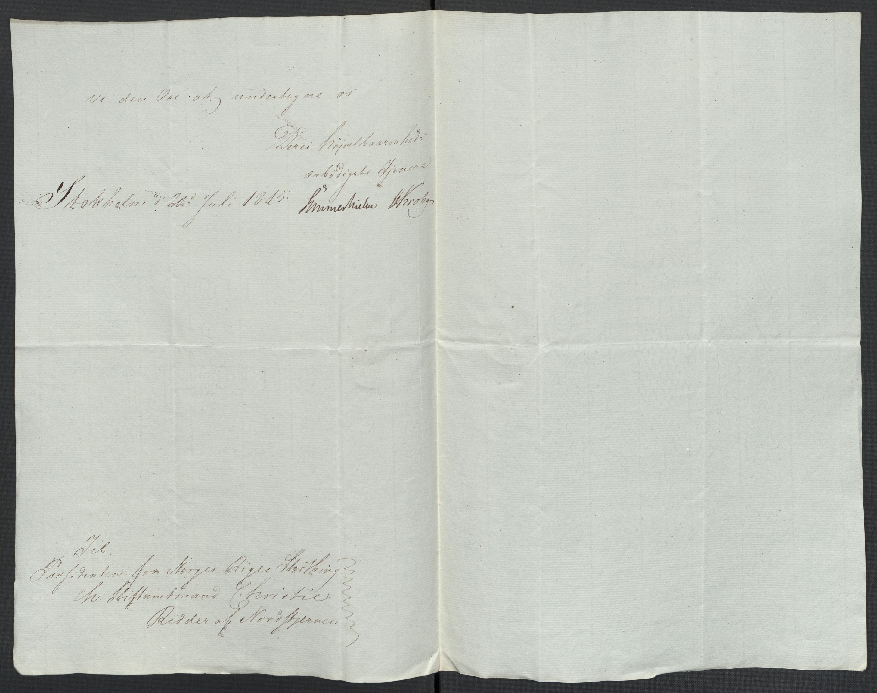 Christie, Wilhelm Frimann Koren, AV/RA-PA-0014/F/L0005: Christies dokumenter fra Stortinget, 1815-1816, s. 231