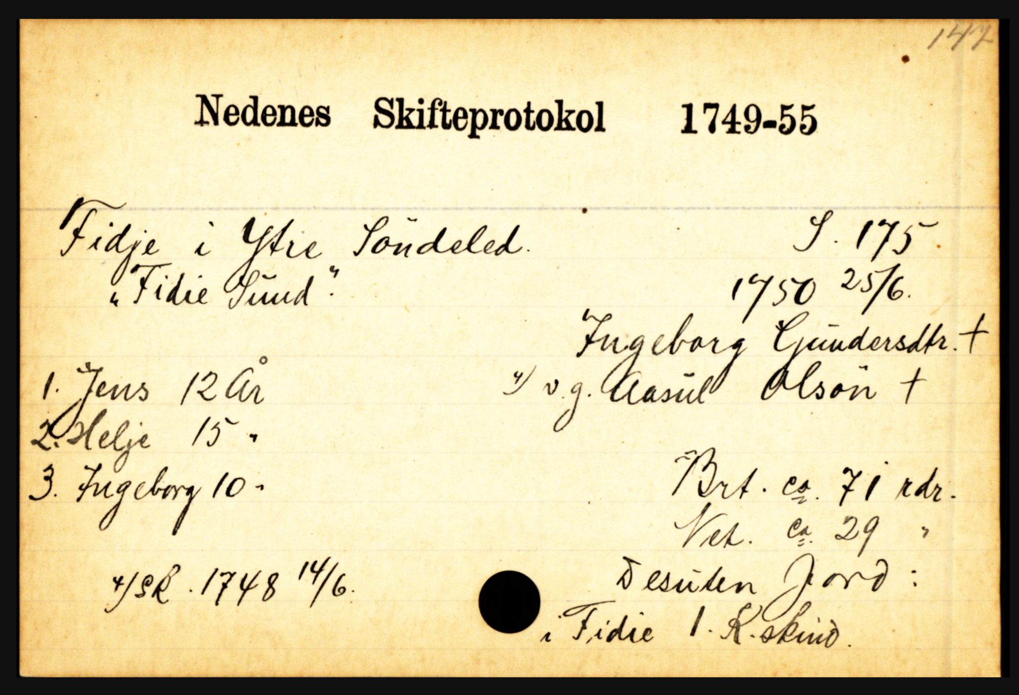 Nedenes sorenskriveri før 1824, AV/SAK-1221-0007/H, s. 6677