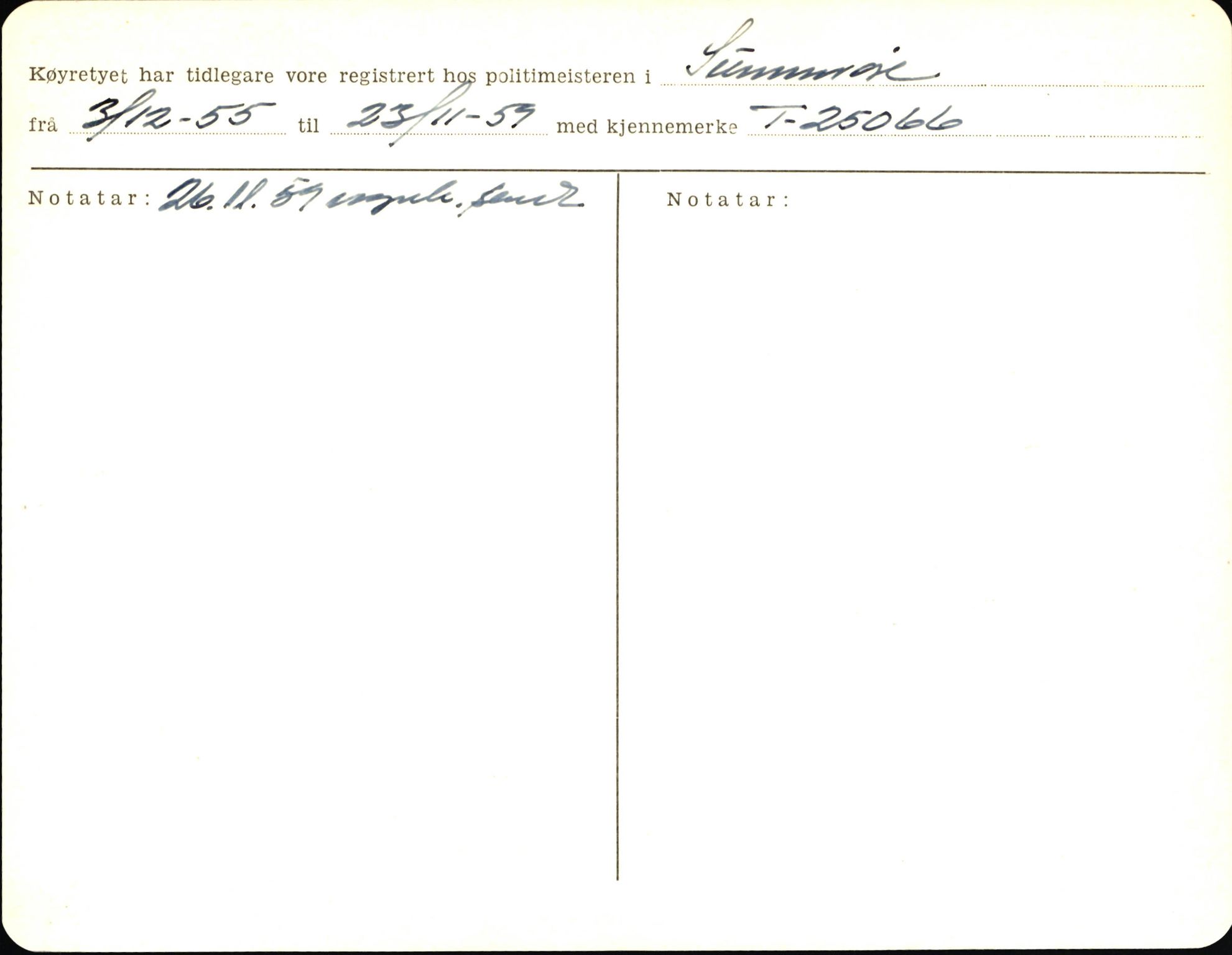 Statens vegvesen, Sogn og Fjordane vegkontor, AV/SAB-A-5301/4/F/L0006: Registerkort utmeldte Fjordane S8300-9500, 1930-1961, s. 227