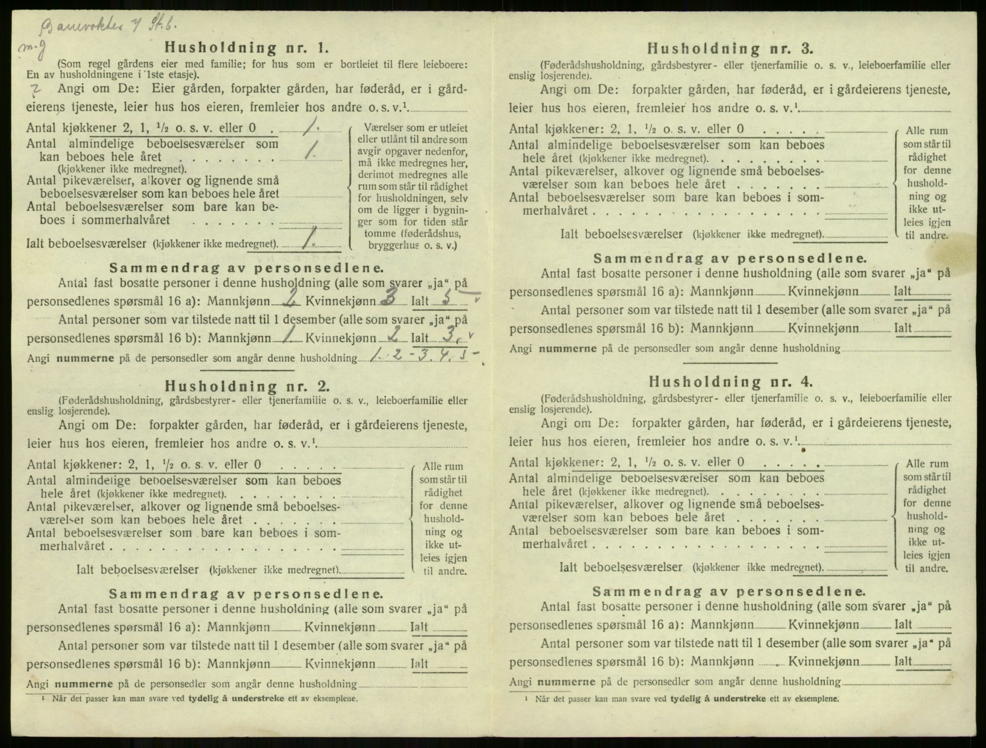 SAKO, Folketelling 1920 for 0615 Flå herred, 1920, s. 39