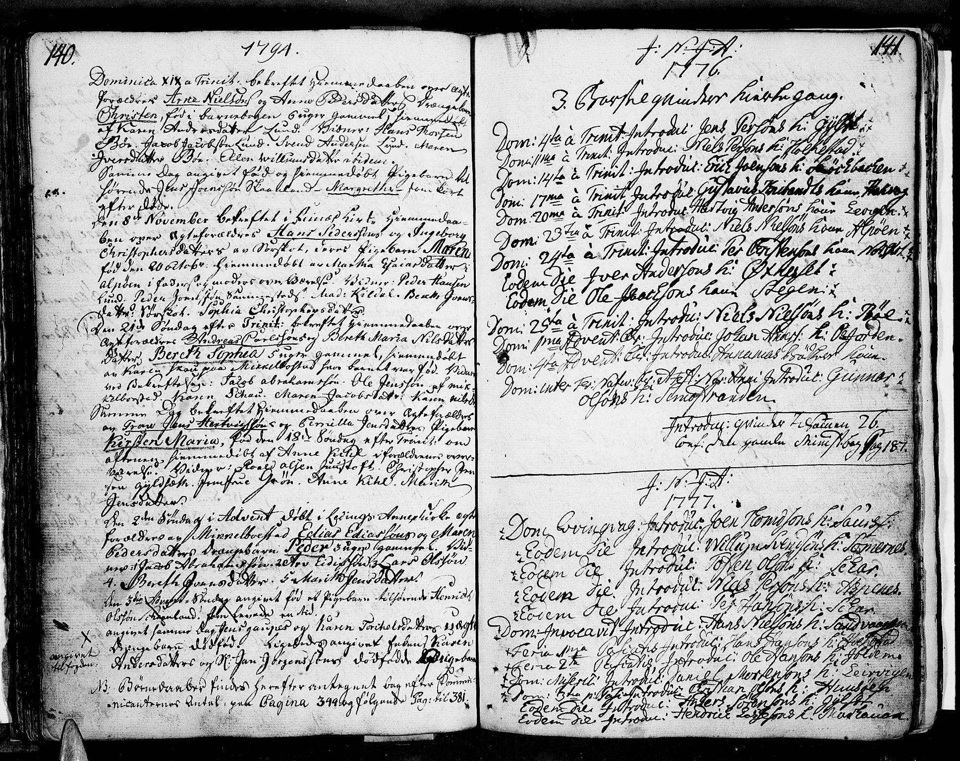 Ministerialprotokoller, klokkerbøker og fødselsregistre - Nordland, AV/SAT-A-1459/855/L0796: Ministerialbok nr. 855A04, 1776-1813, s. 140-141