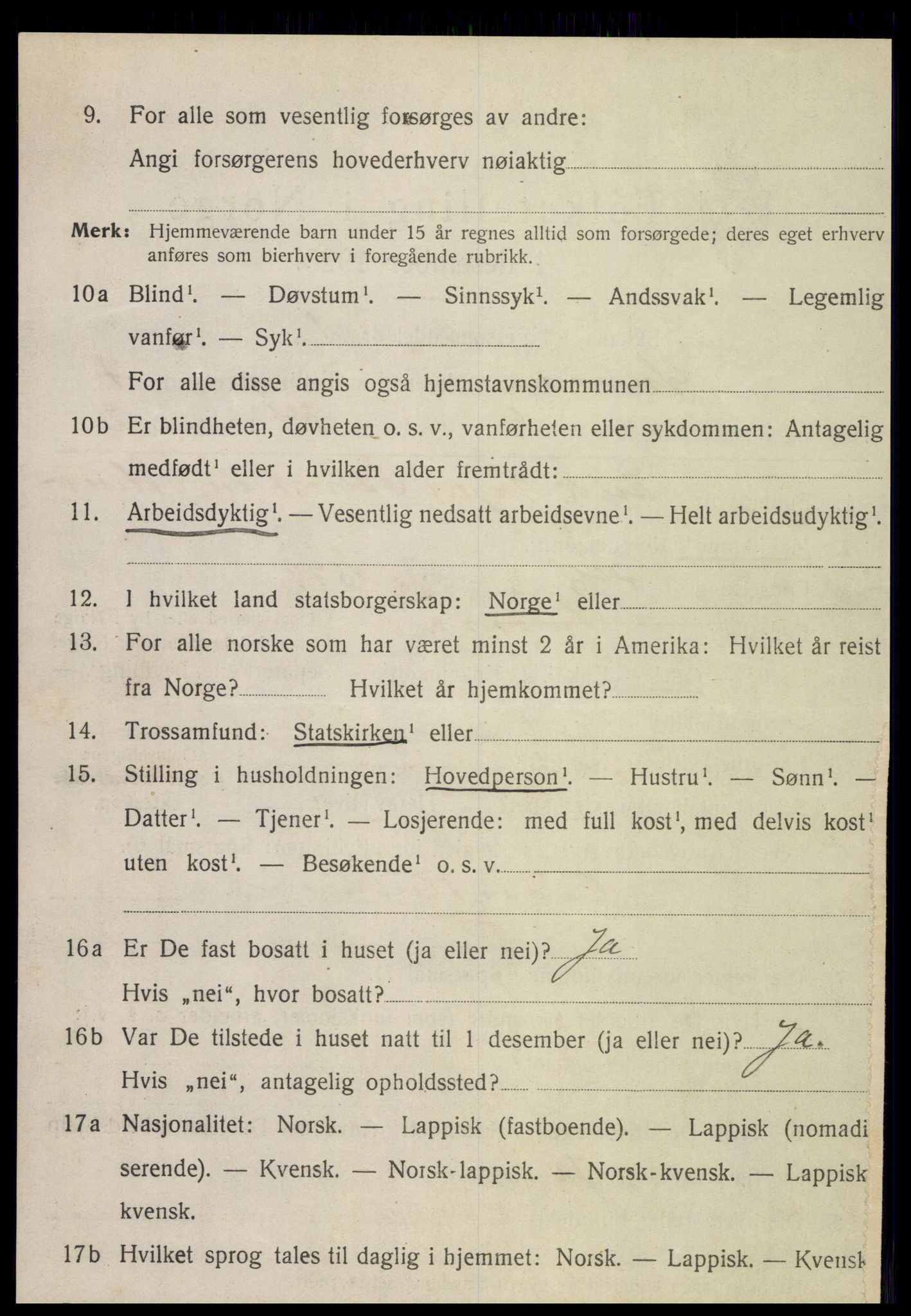 SAT, Folketelling 1920 for 1736 Snåsa herred, 1920, s. 3023