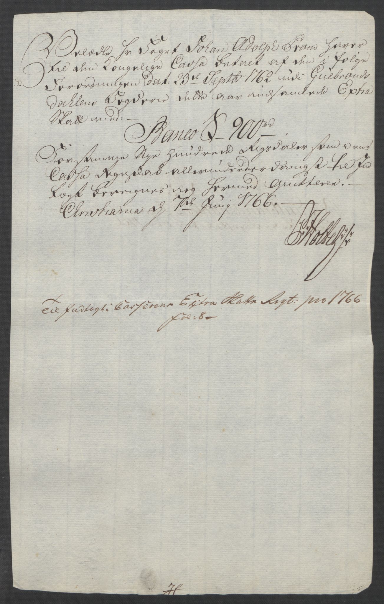 Rentekammeret inntil 1814, Reviderte regnskaper, Fogderegnskap, AV/RA-EA-4092/R17/L1266: Ekstraskatten Gudbrandsdal, 1762-1766, s. 605