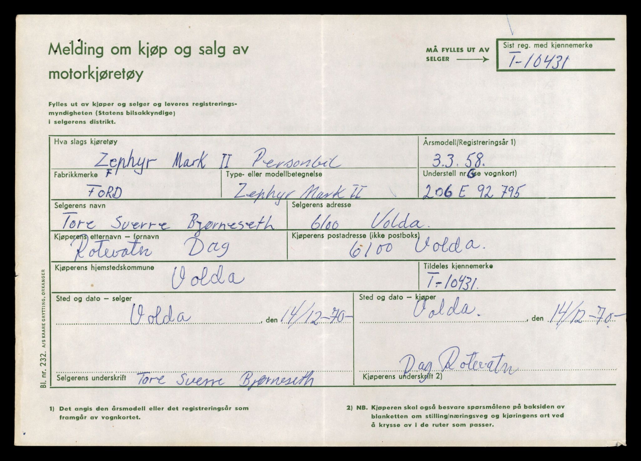 Møre og Romsdal vegkontor - Ålesund trafikkstasjon, SAT/A-4099/F/Fe/L0020: Registreringskort for kjøretøy T 10351 - T 10470, 1927-1998, s. 2281