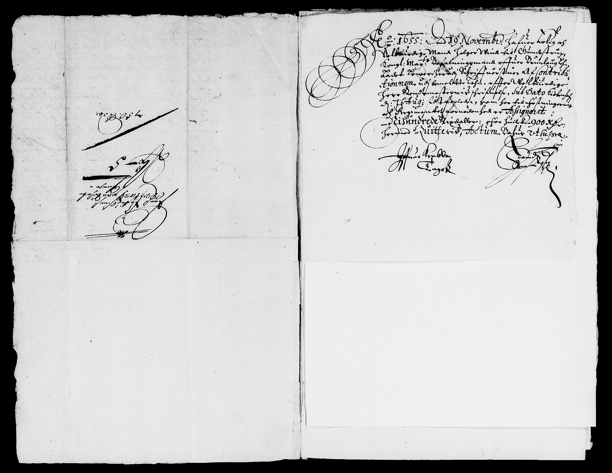 Rentekammeret inntil 1814, Reviderte regnskaper, Lensregnskaper, AV/RA-EA-5023/R/Rb/Rbl/L0011: Brunla len, 1652-1658