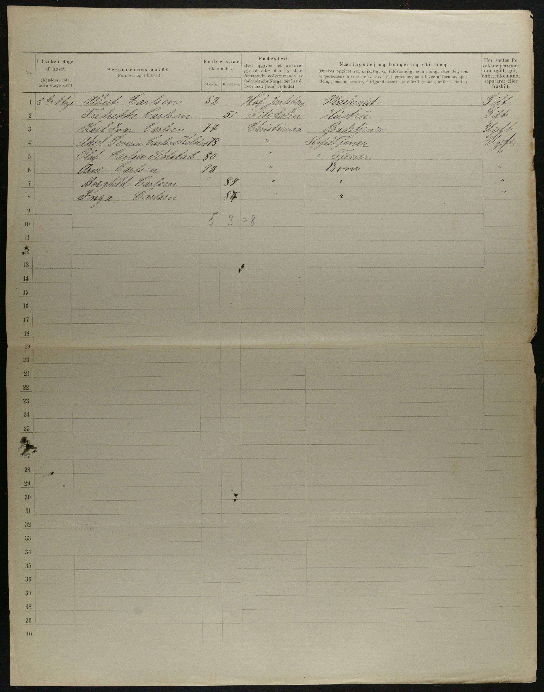 OBA, Kommunal folketelling 31.12.1901 for Kristiania kjøpstad, 1901, s. 12763