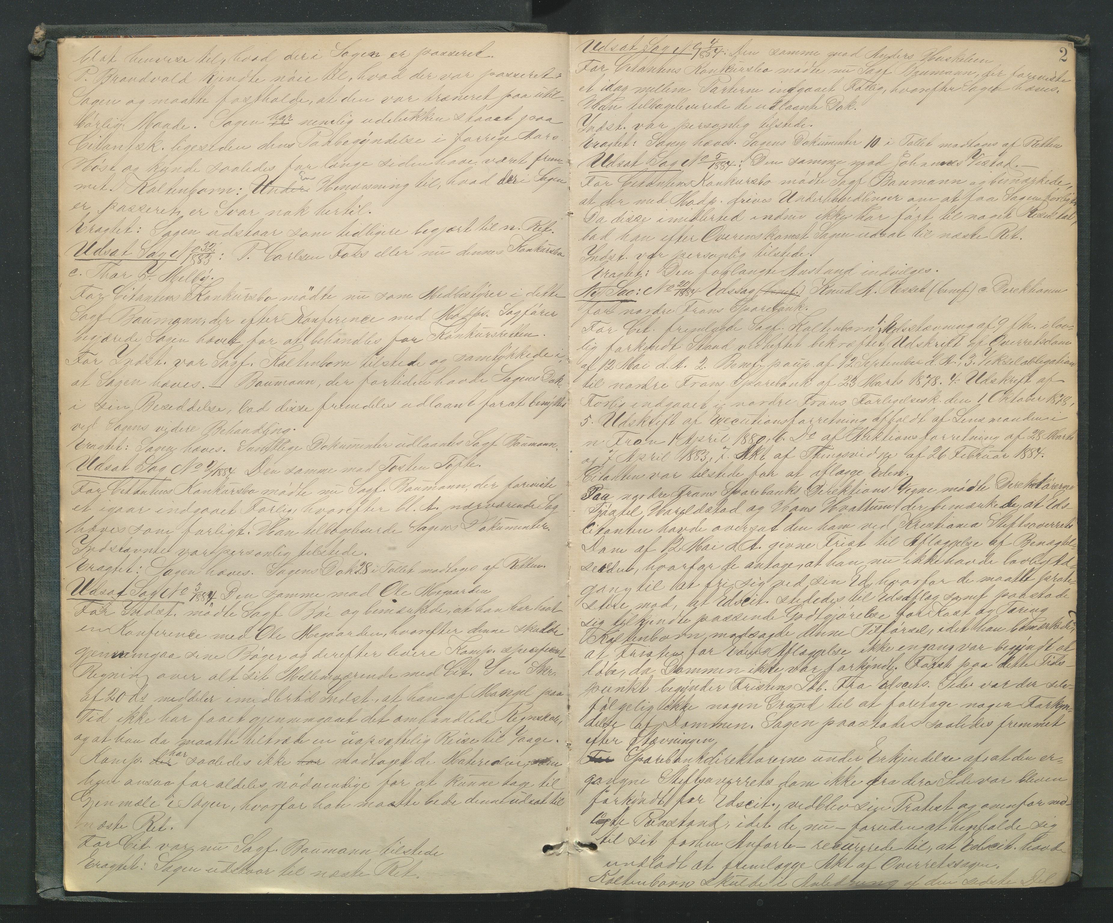 Mellom-Gudbrandsdal sorenskriveri, AV/SAH-TING-038/G/Gb/L0007: Tingbok, 1884-1888, s. 1b-2a