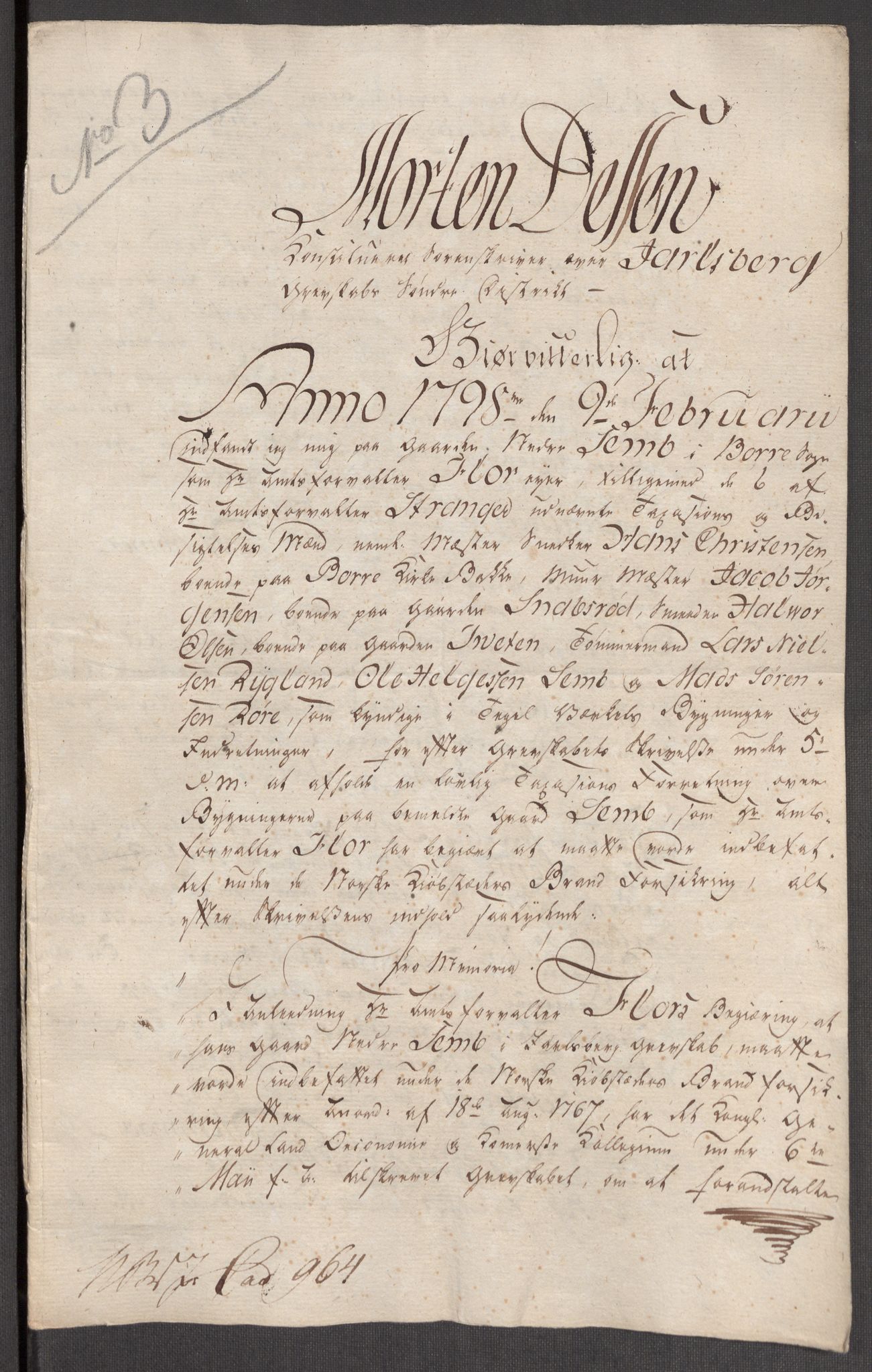 Kommersekollegiet, Brannforsikringskontoret 1767-1814, AV/RA-EA-5458/F/Fb/L0067/0002: Jarlsberg grevskap / Forandringer, 1787-1813